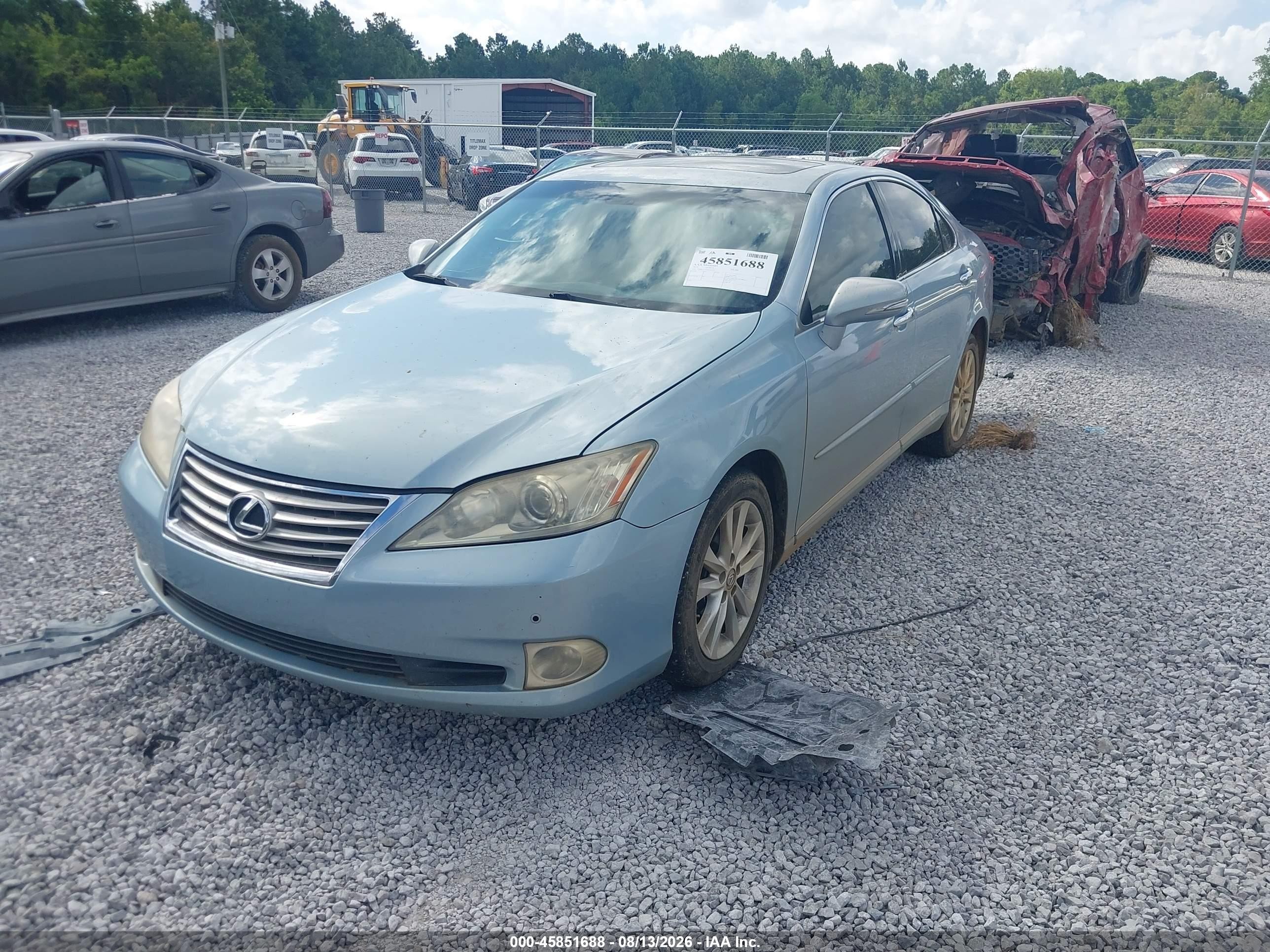 2011 Lexus Es 350   Light Blue vin: JTHBK1EG5B2464230