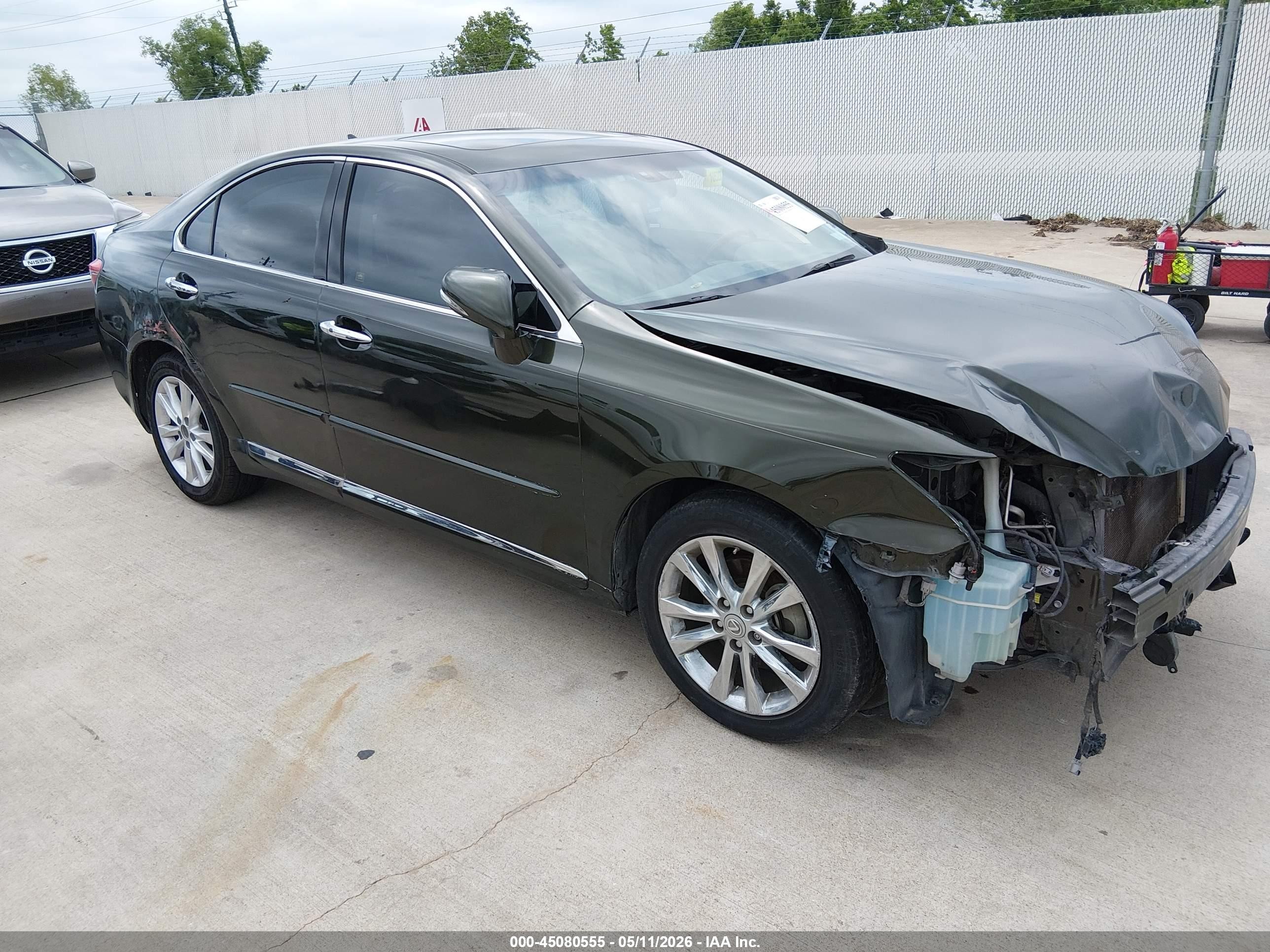 2011 Lexus Es 350   Зеленый vin: JTHBK1EG5B2469797