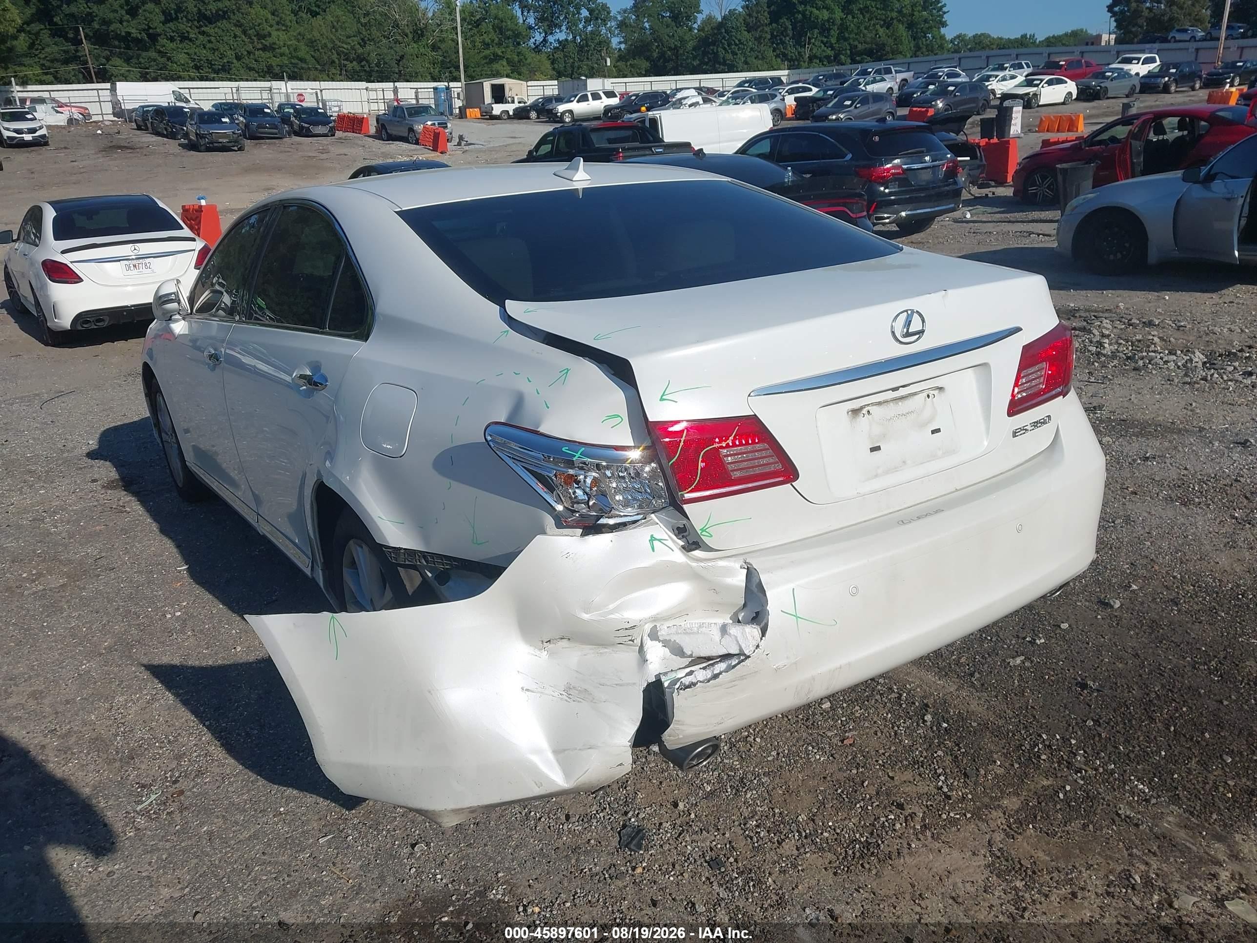 2011 Lexus Es 350 Белый vin: JTHBK1EG5B2469878