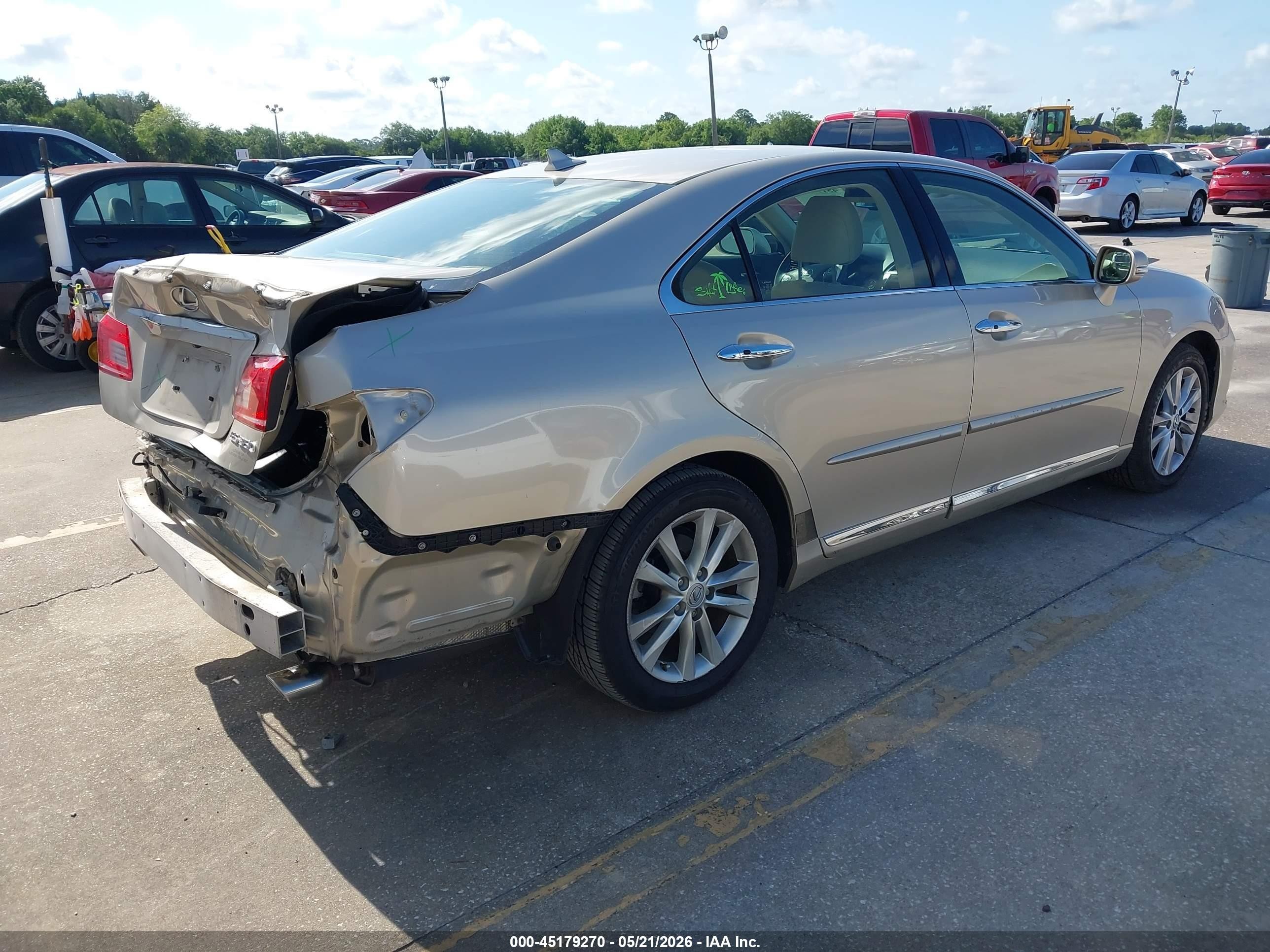 2012 Lexus Es 350 Gold vin: JTHBK1EG5C2474077