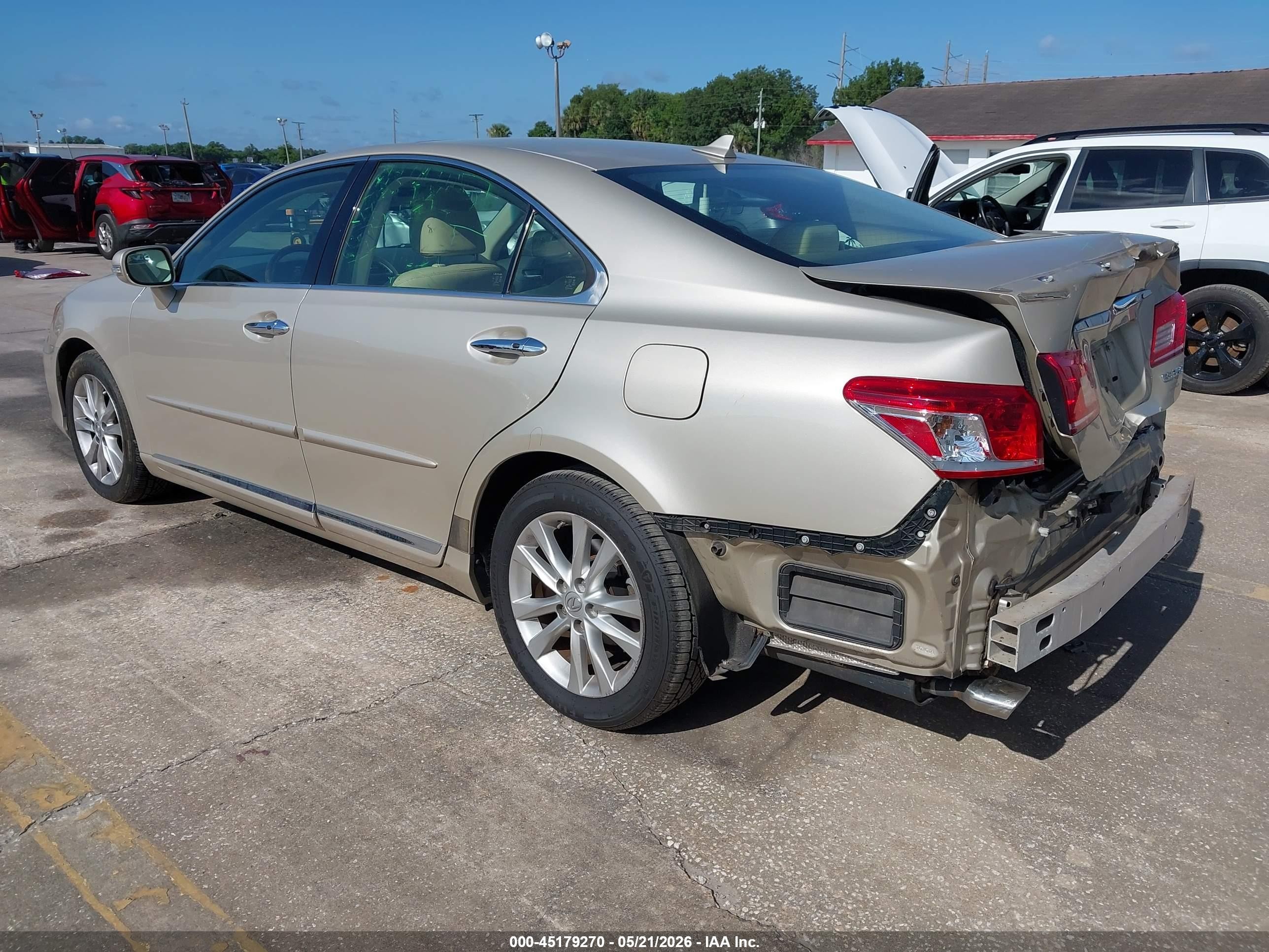 2012 Lexus Es 350 Gold vin: JTHBK1EG5C2474077