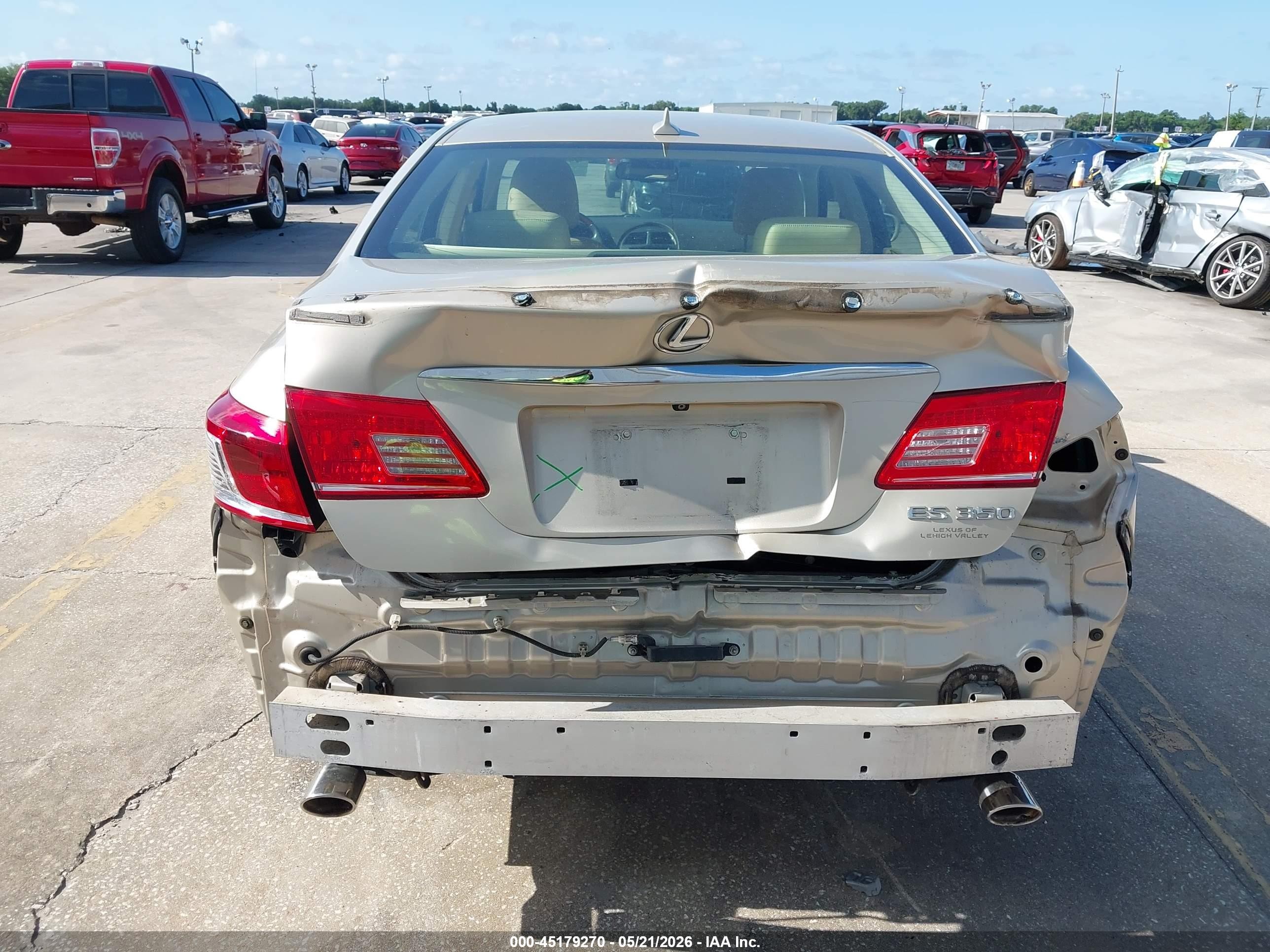 2012 Lexus Es 350 Gold vin: JTHBK1EG5C2474077