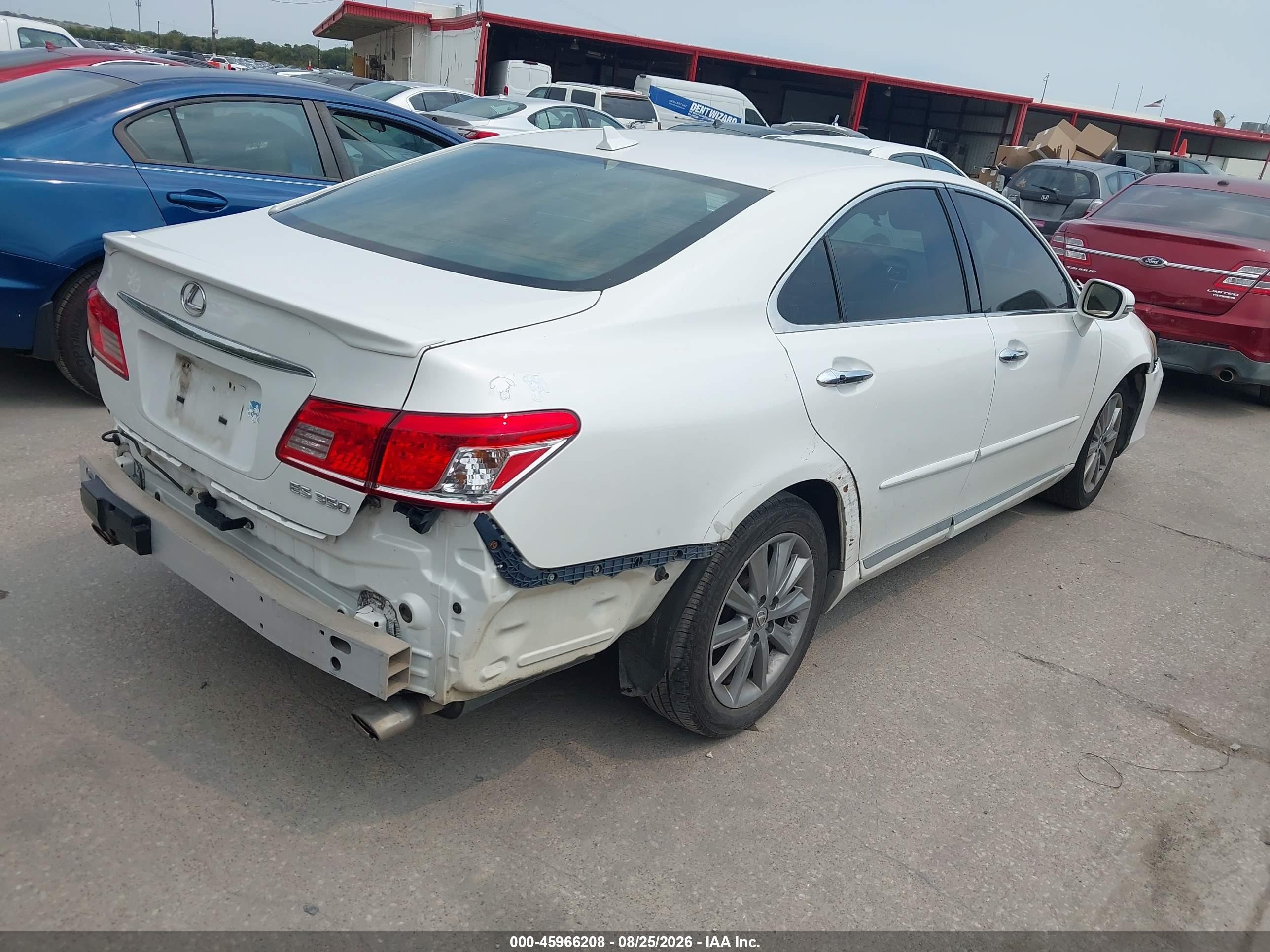 2012 Lexus Es 350   White vin: JTHBK1EG5C2476119