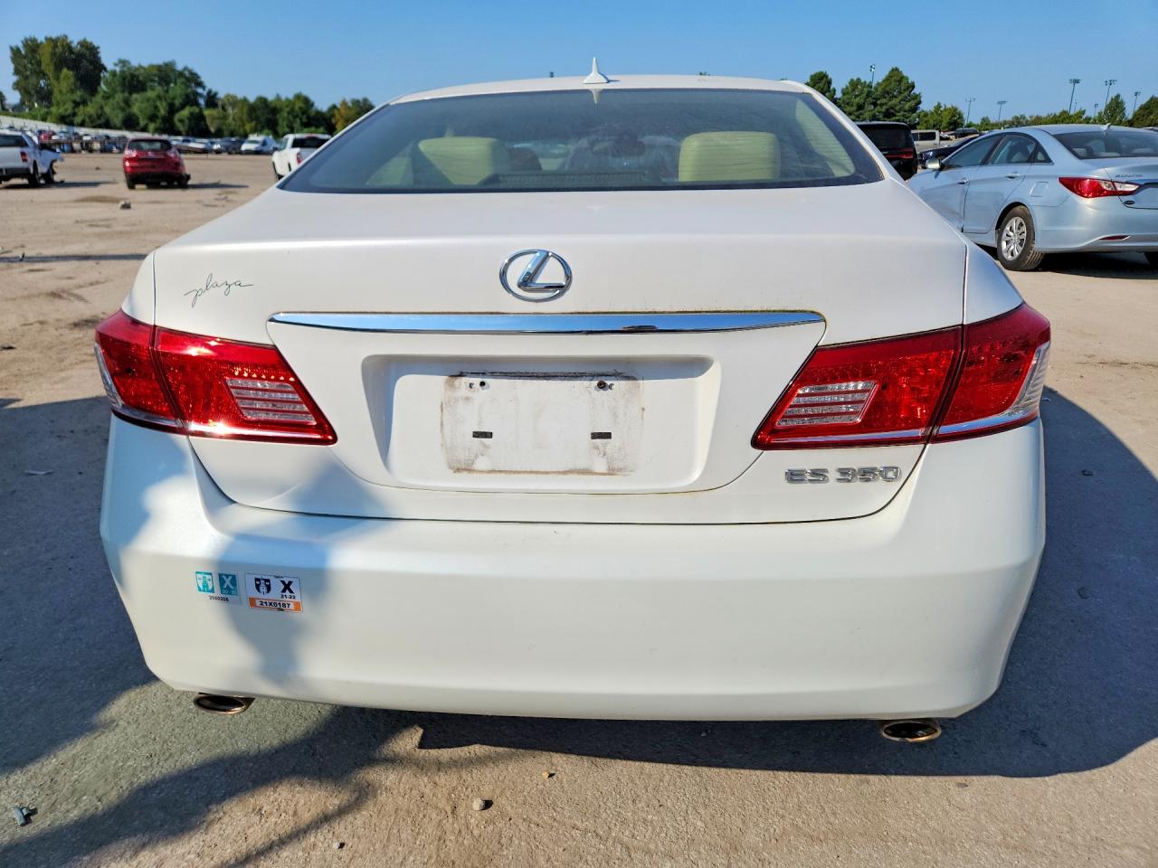 2012 Lexus Es 350 White vin: JTHBK1EG5C2478565