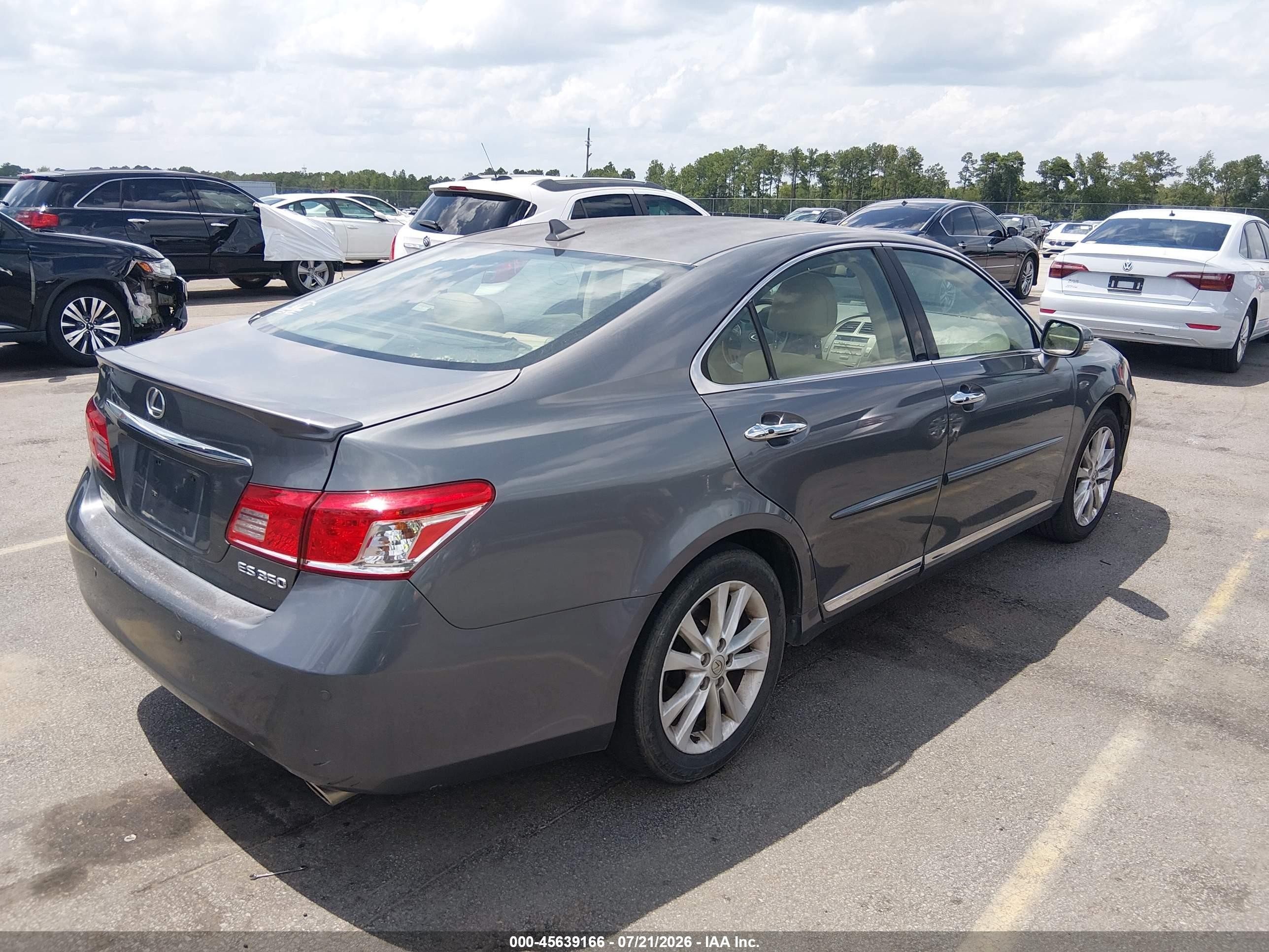 2012 Lexus Es 350 Gray vin: JTHBK1EG5C2491445