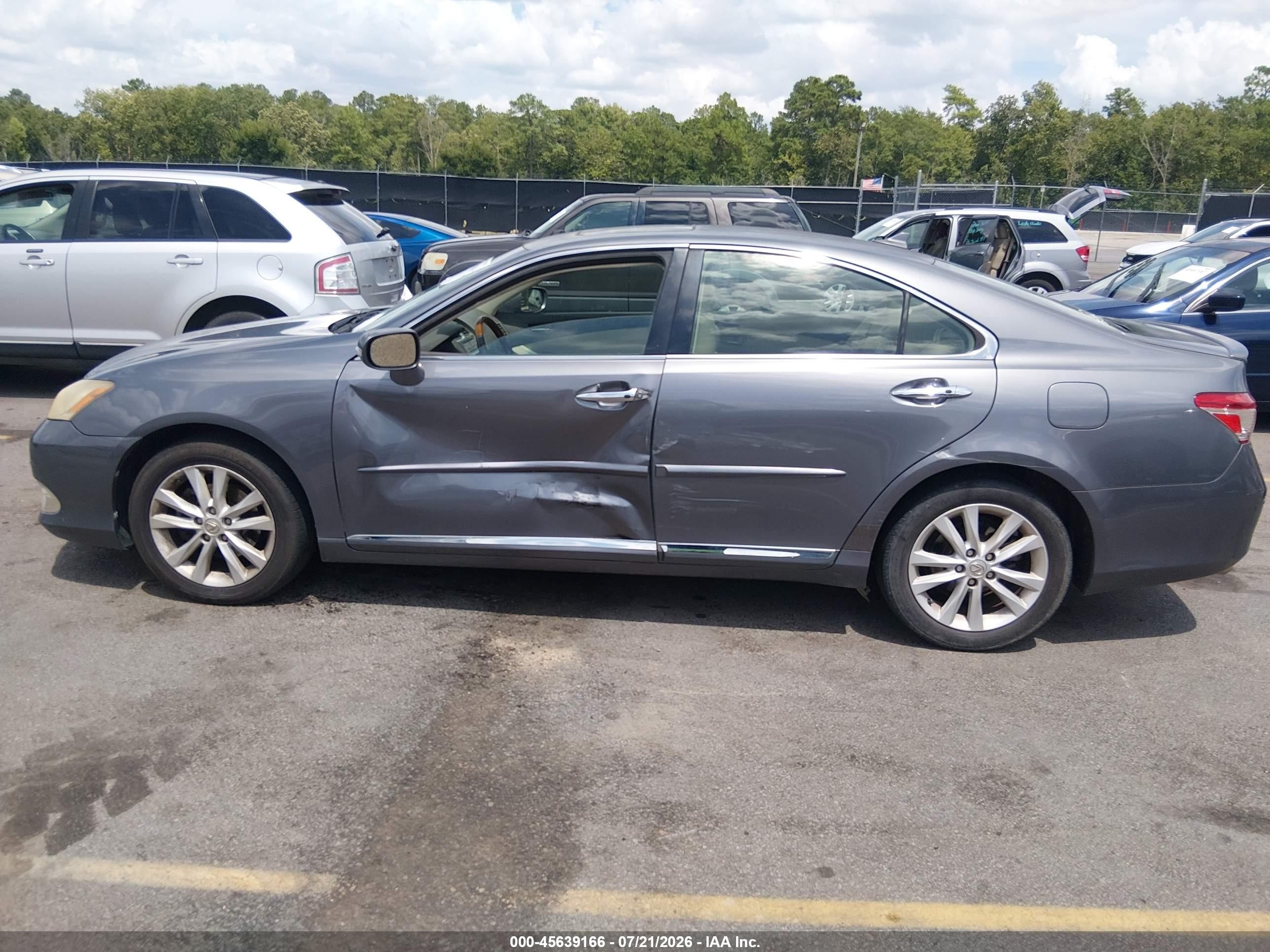 2012 Lexus Es 350 Gray vin: JTHBK1EG5C2491445
