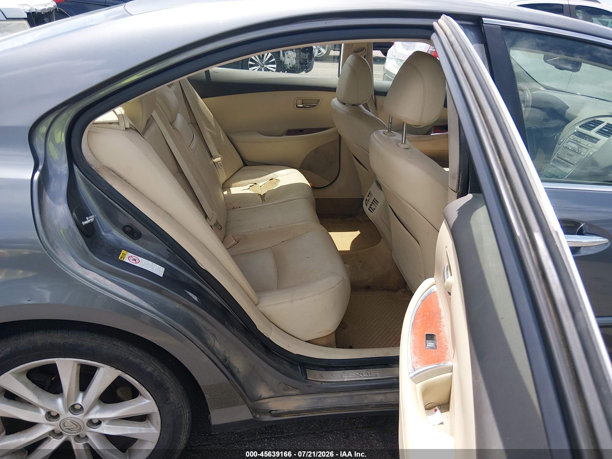 2012 Lexus Es 350 Gray vin: JTHBK1EG5C2491445