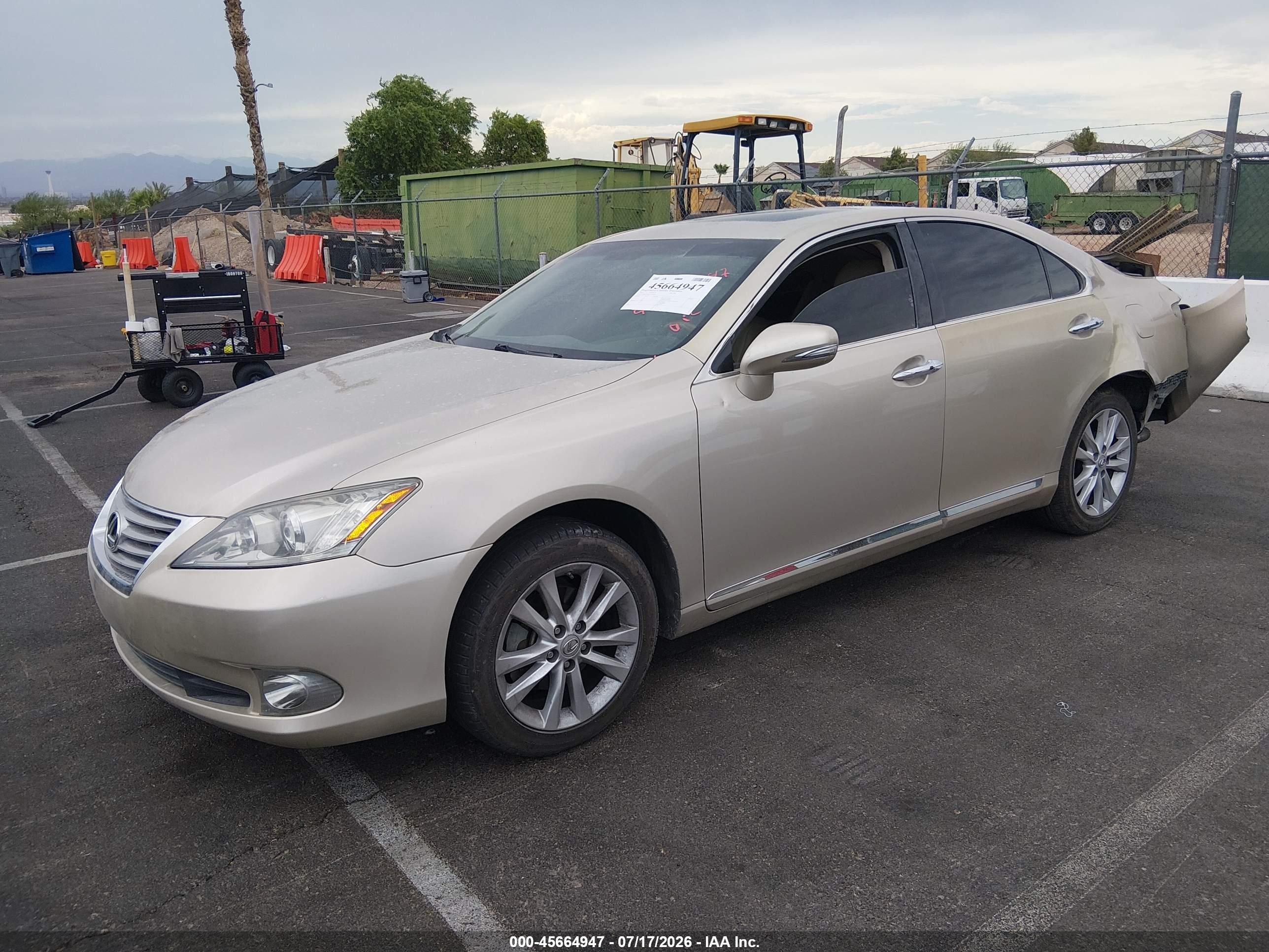 2012 Lexus Es 350 Gold vin: JTHBK1EG5C2507899