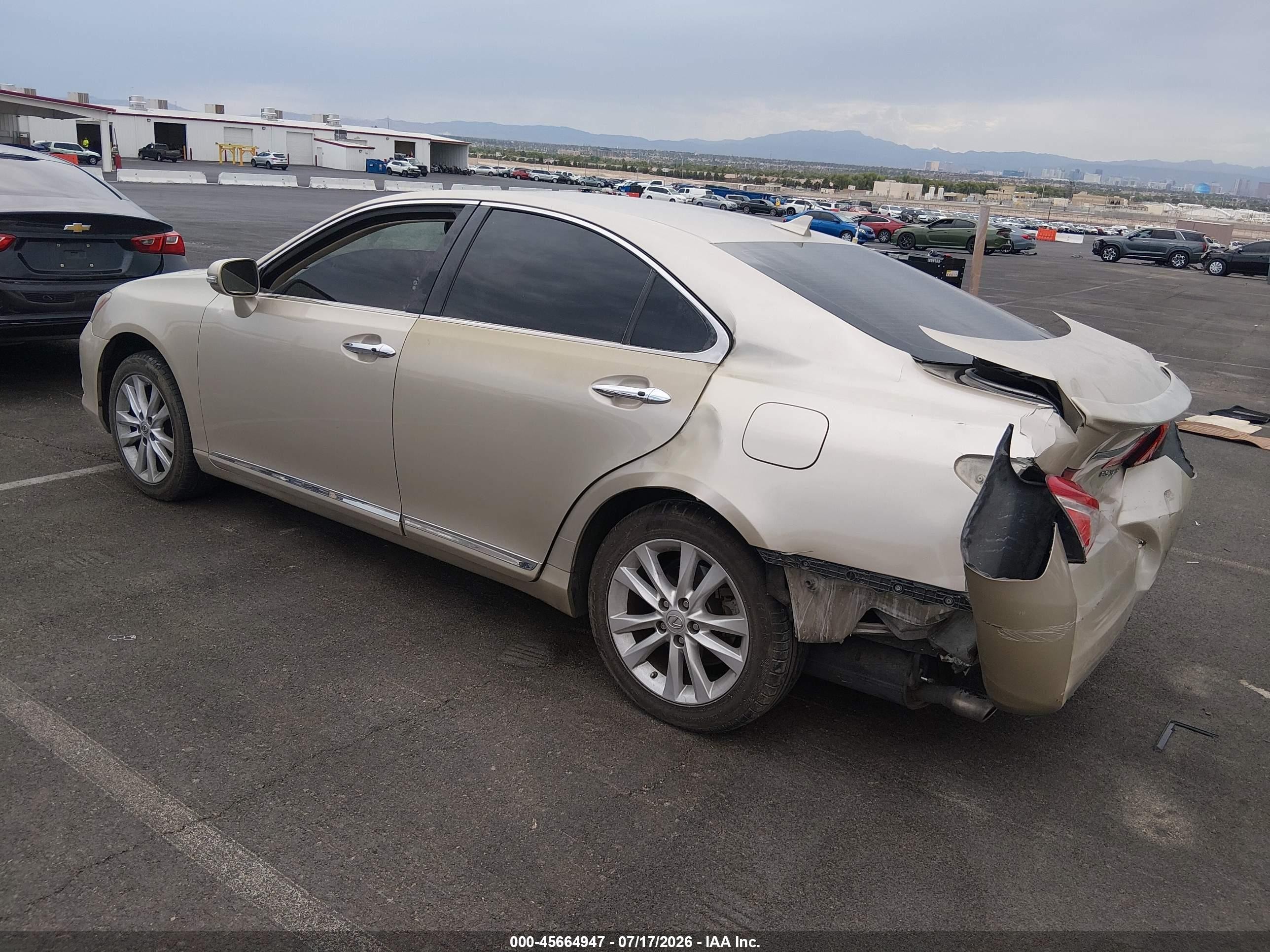 2012 Lexus Es 350 Gold vin: JTHBK1EG5C2507899