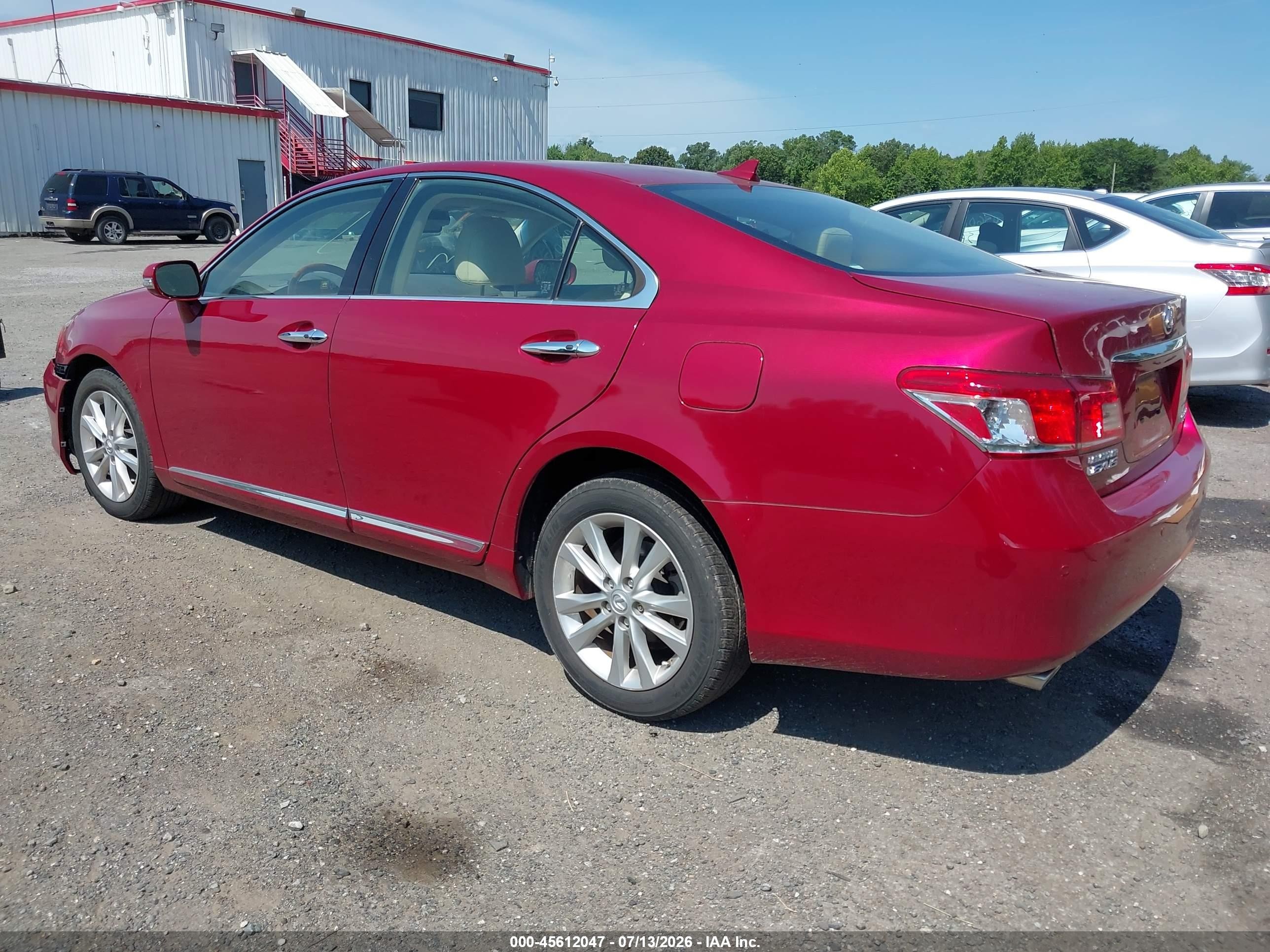 2010 Lexus Es 350   Red vin: JTHBK1EG6A2350199
