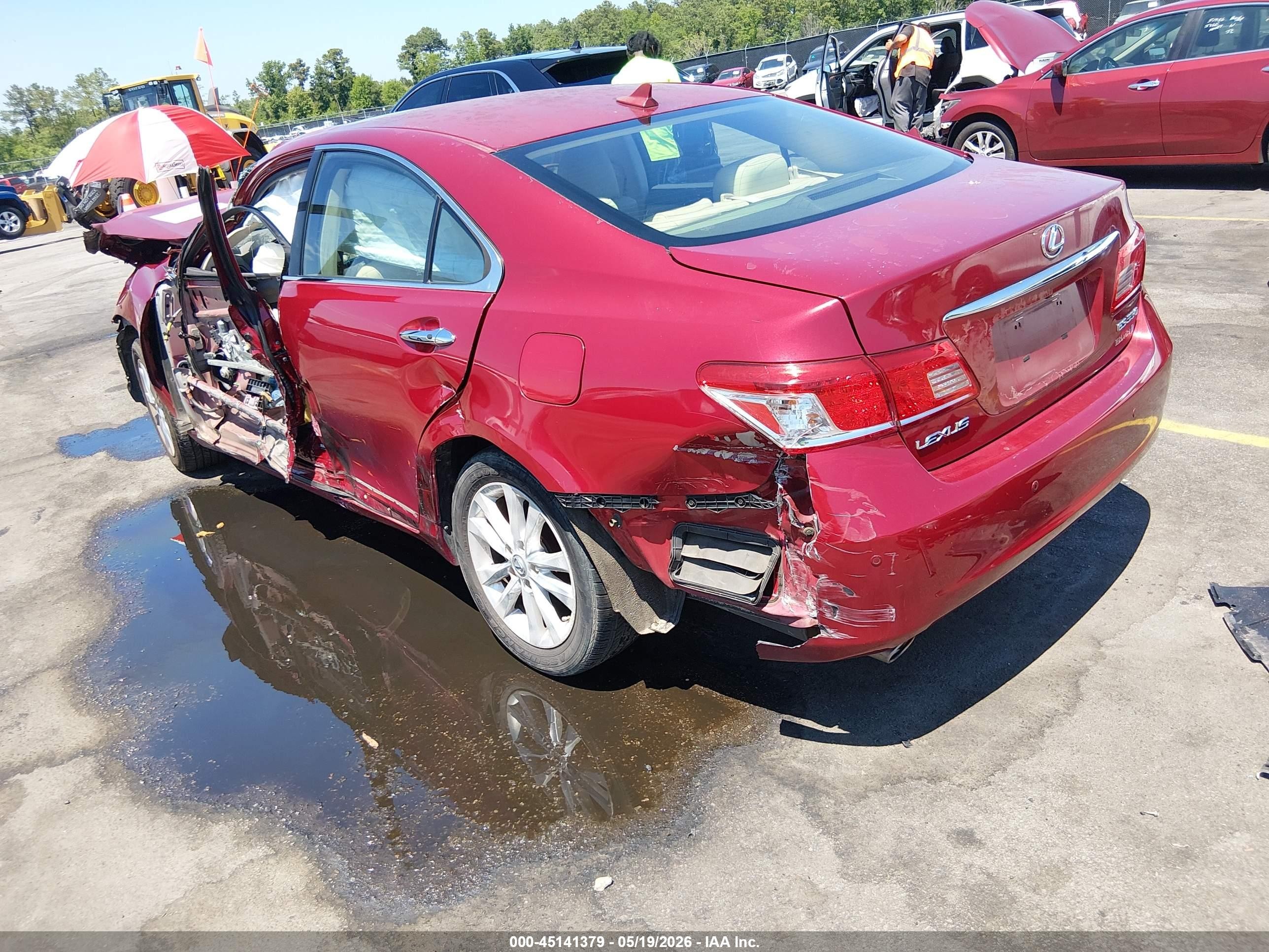 2010 Lexus Es 350   Burgundy vin: JTHBK1EG6A2358982