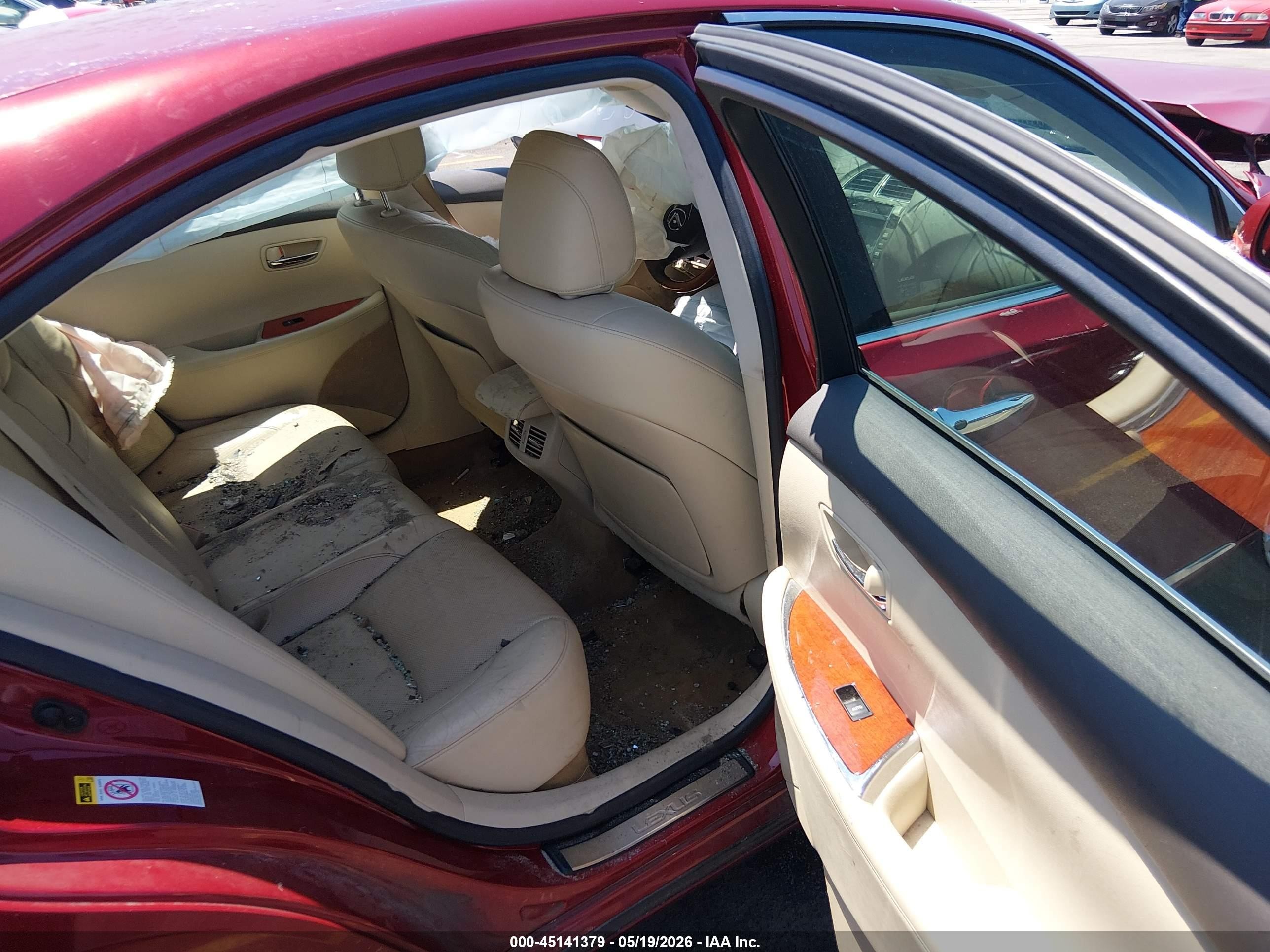 2010 Lexus Es 350   Burgundy vin: JTHBK1EG6A2358982