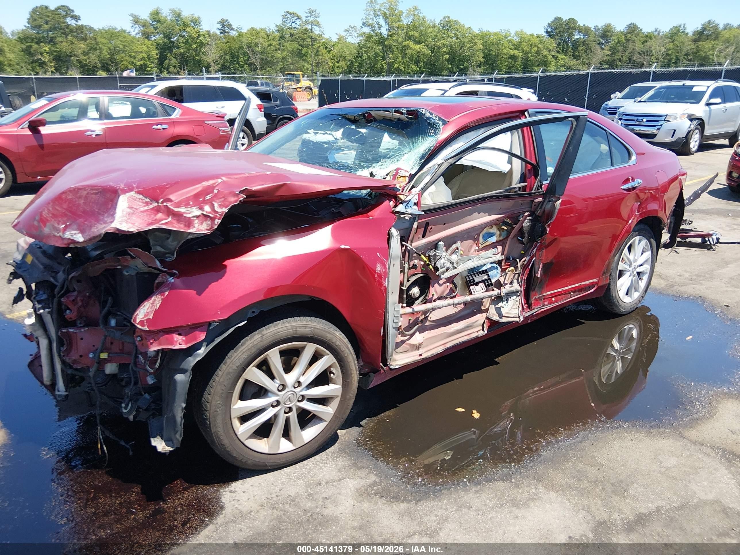 2010 Lexus Es 350   Burgundy vin: JTHBK1EG6A2358982