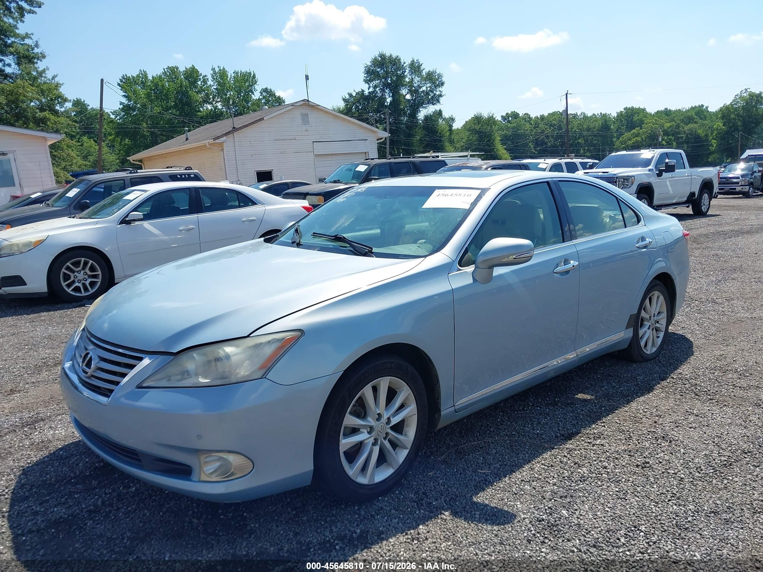 2010 Lexus Es 350   Light Blue vin: JTHBK1EG6A2366810