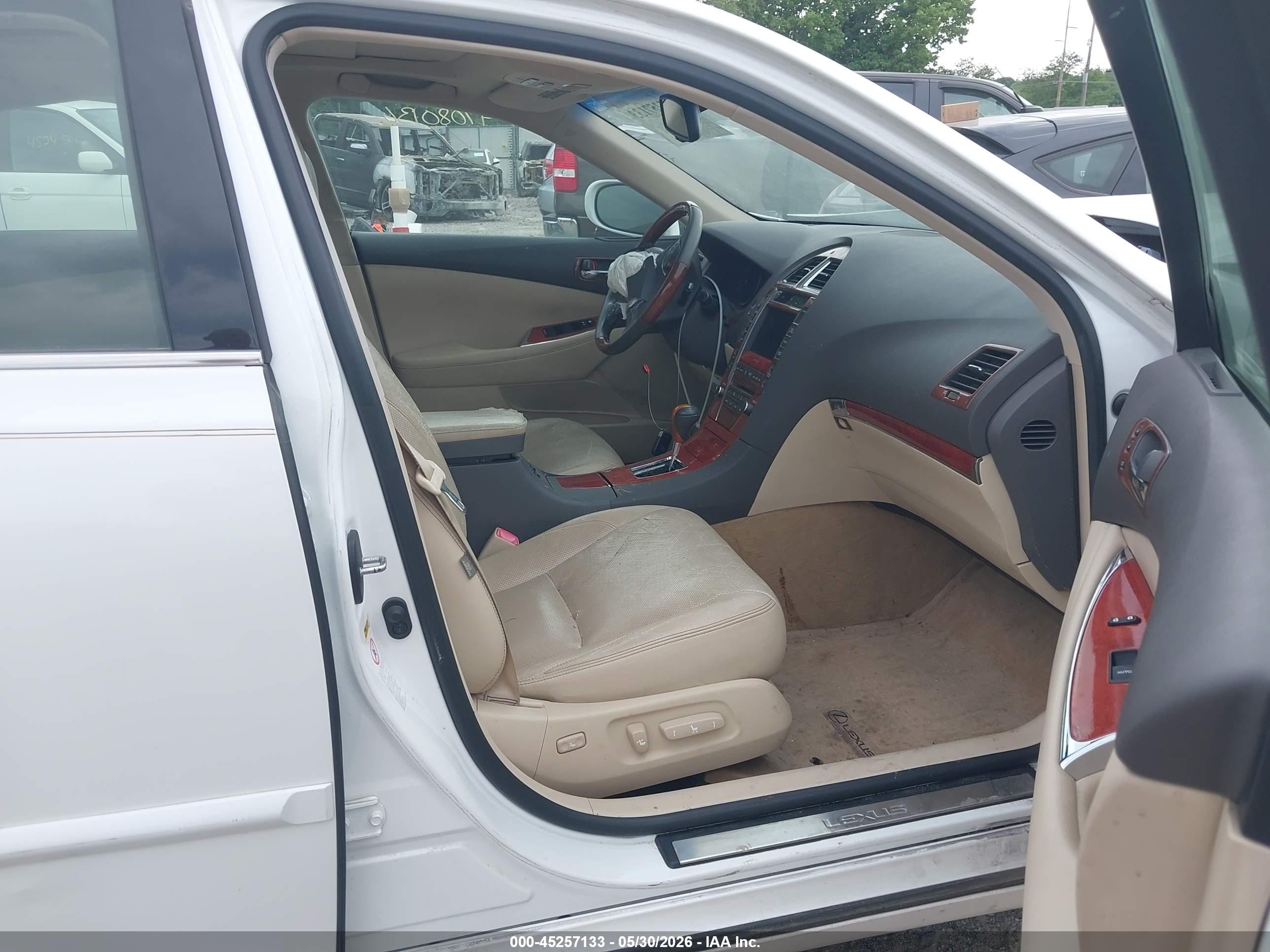2010 Lexus Es 350 White vin: JTHBK1EG6A2372817