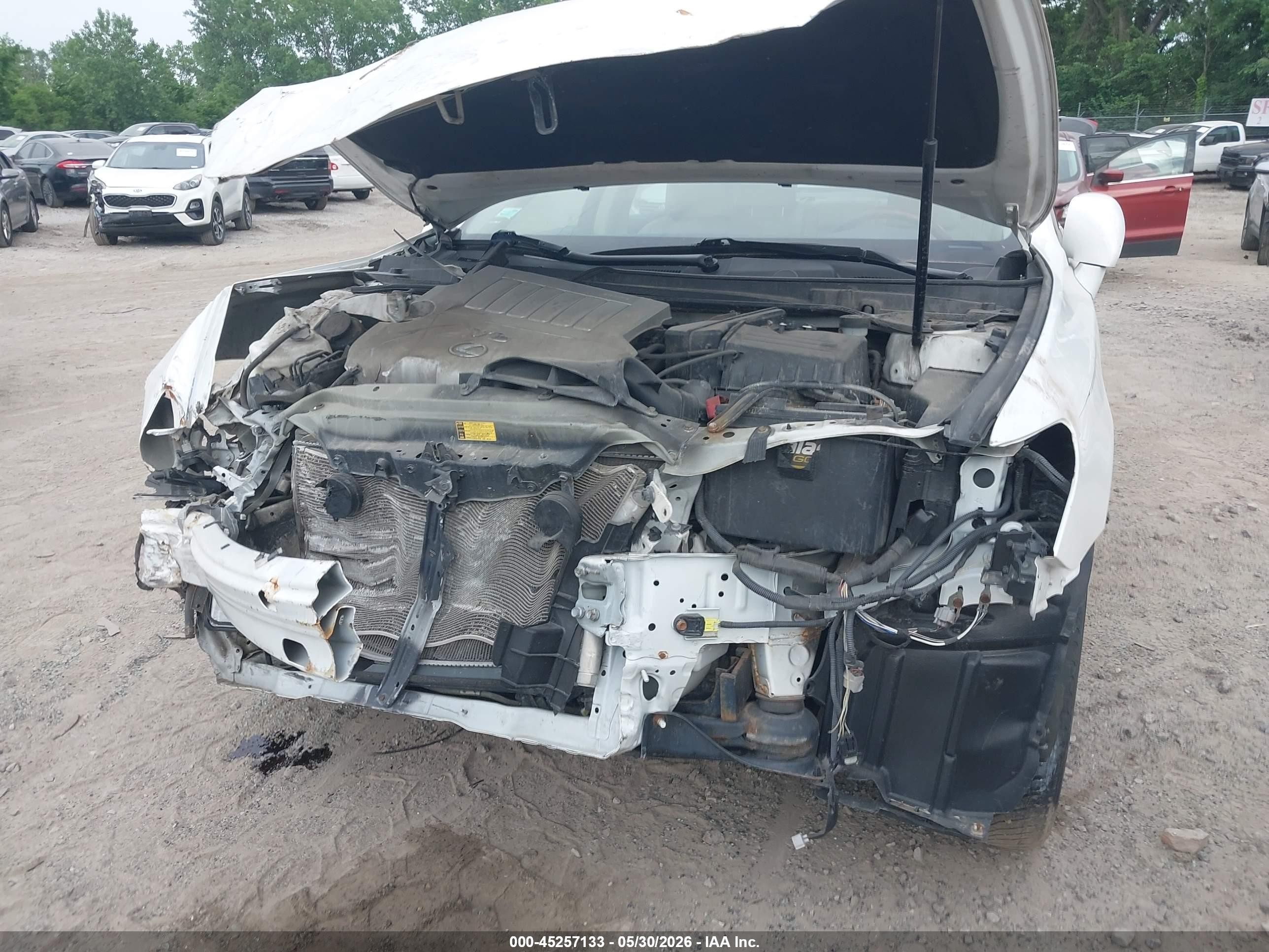 2010 Lexus Es 350 White vin: JTHBK1EG6A2372817
