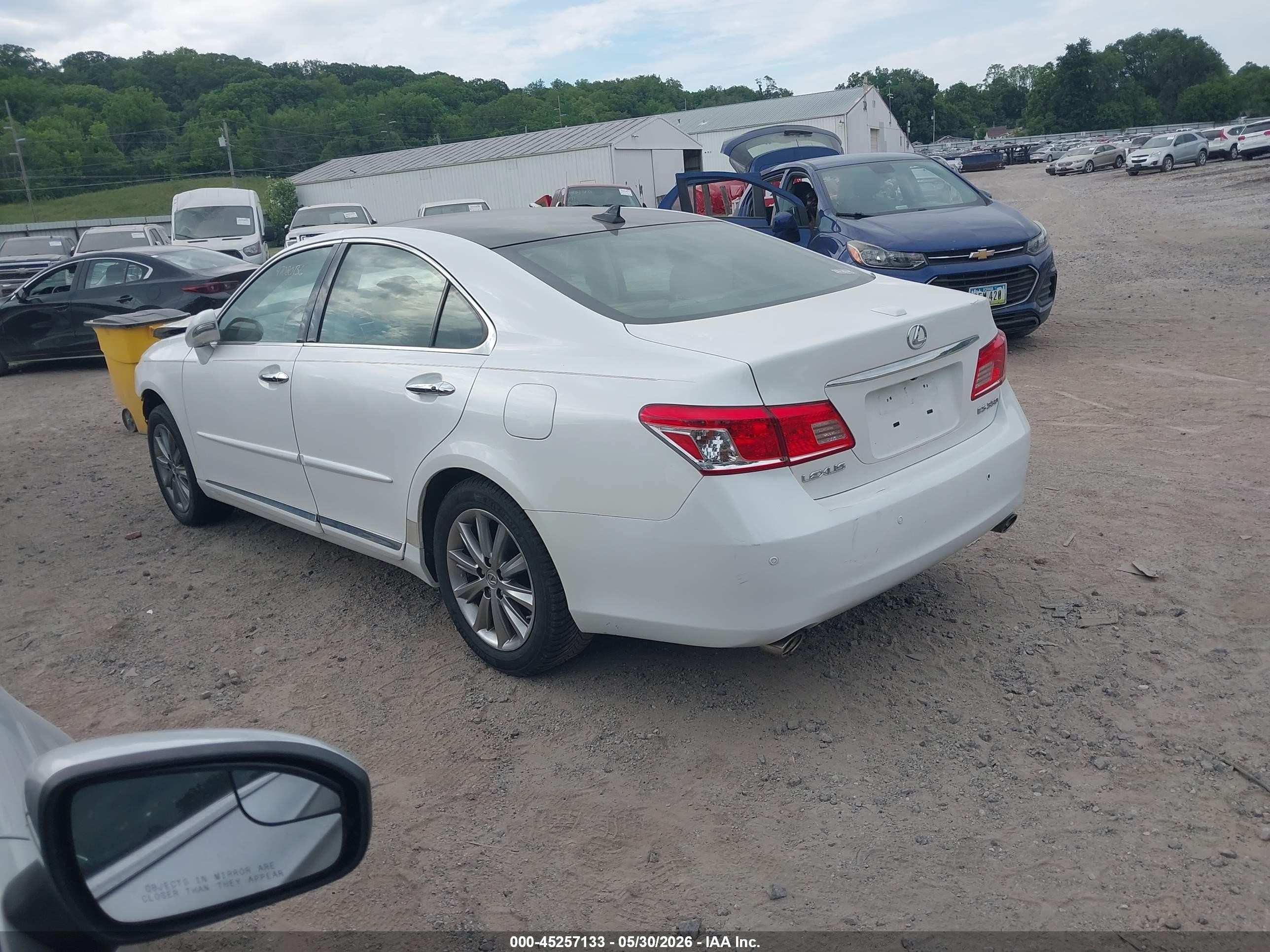 2010 Lexus Es 350 White vin: JTHBK1EG6A2372817
