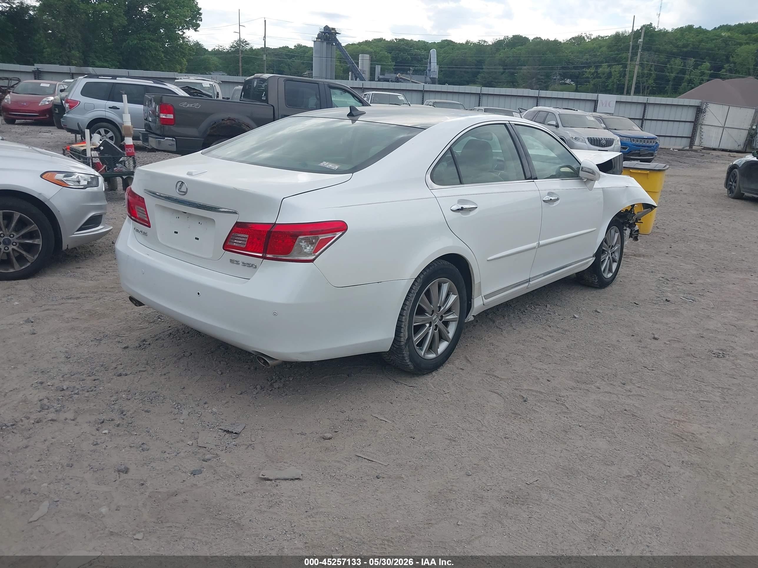 2010 Lexus Es 350 White vin: JTHBK1EG6A2372817