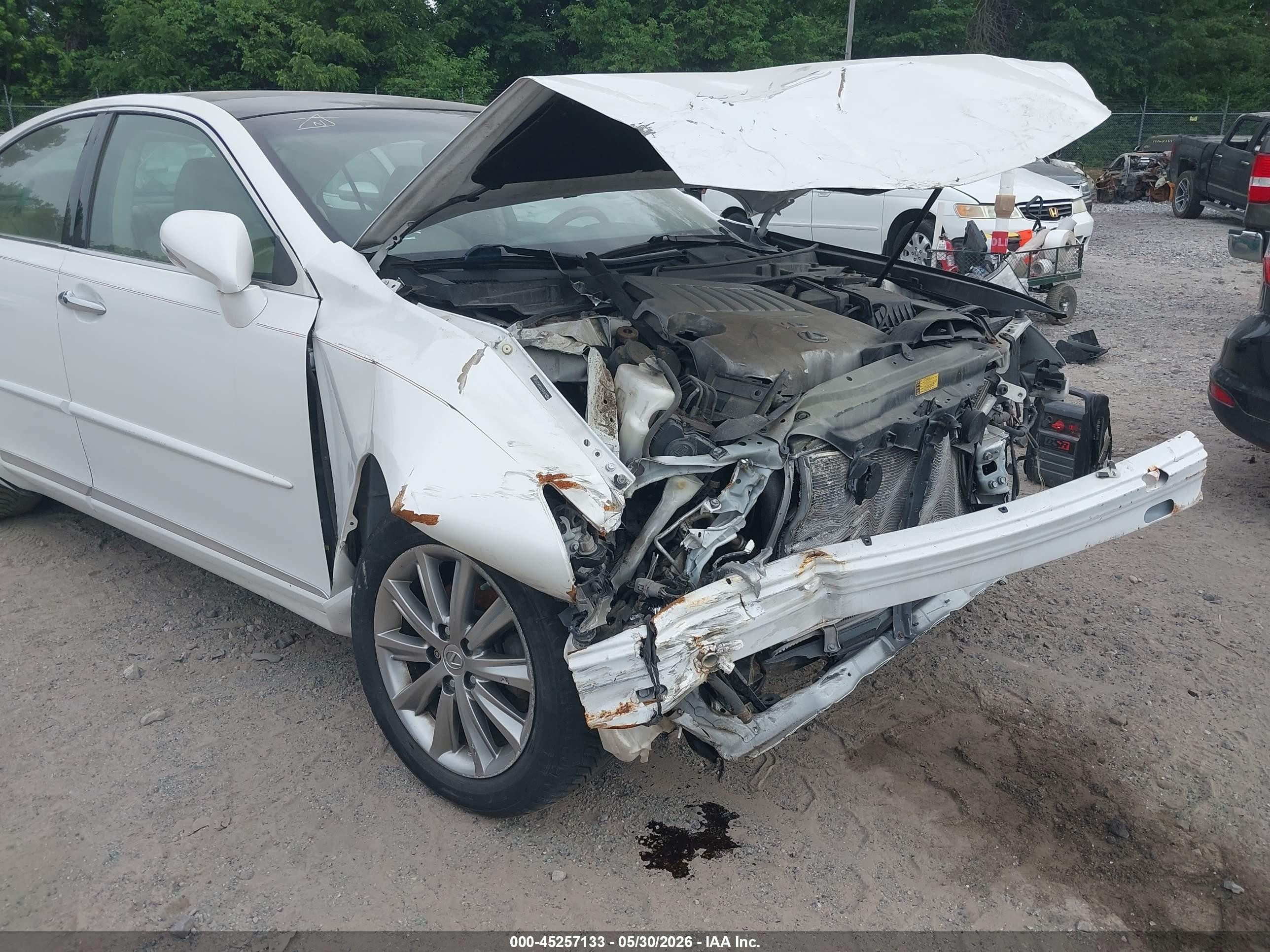 2010 Lexus Es 350 White vin: JTHBK1EG6A2372817