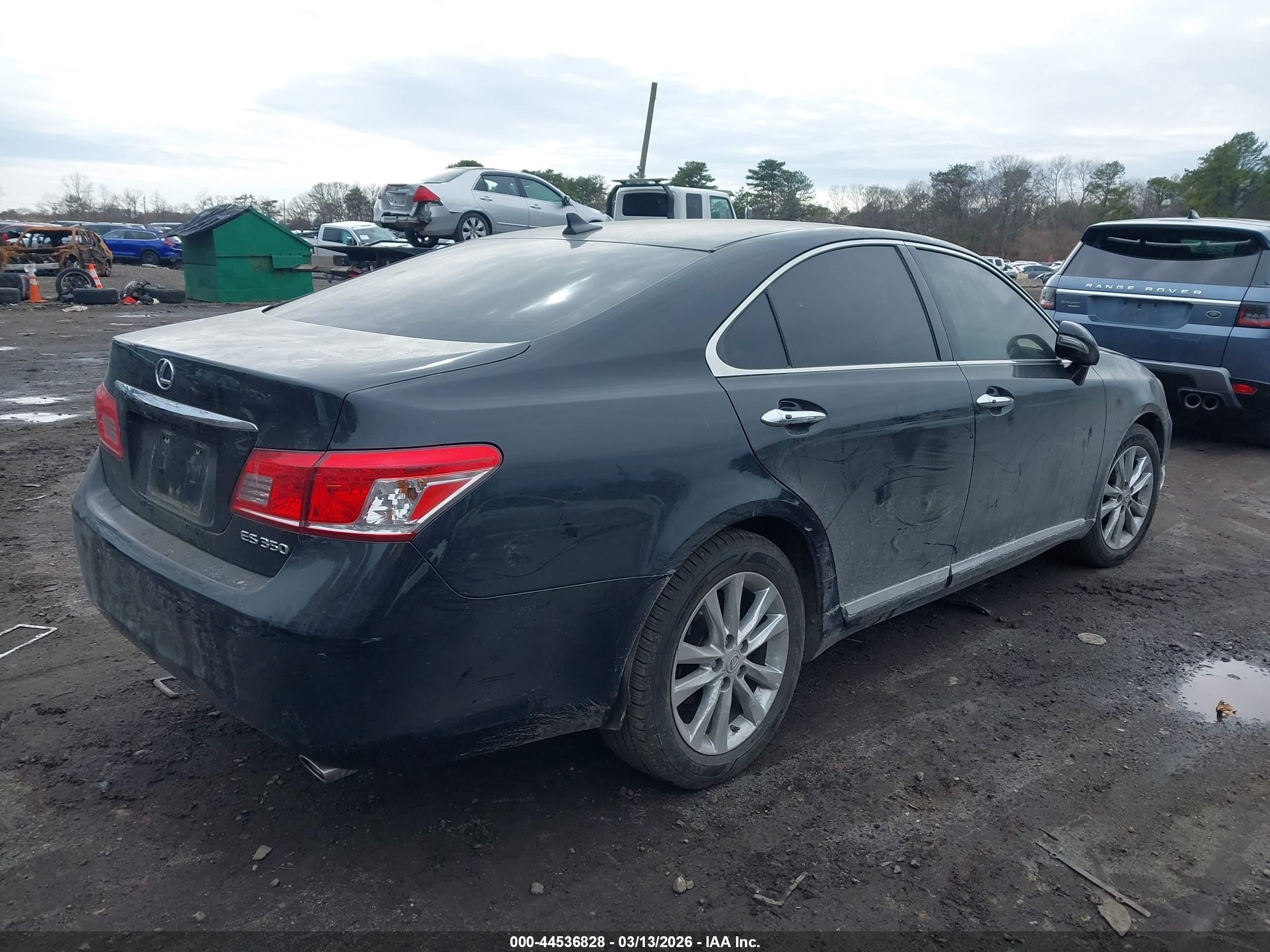 2011 Lexus Es 350   Black vin: JTHBK1EG6B2421547