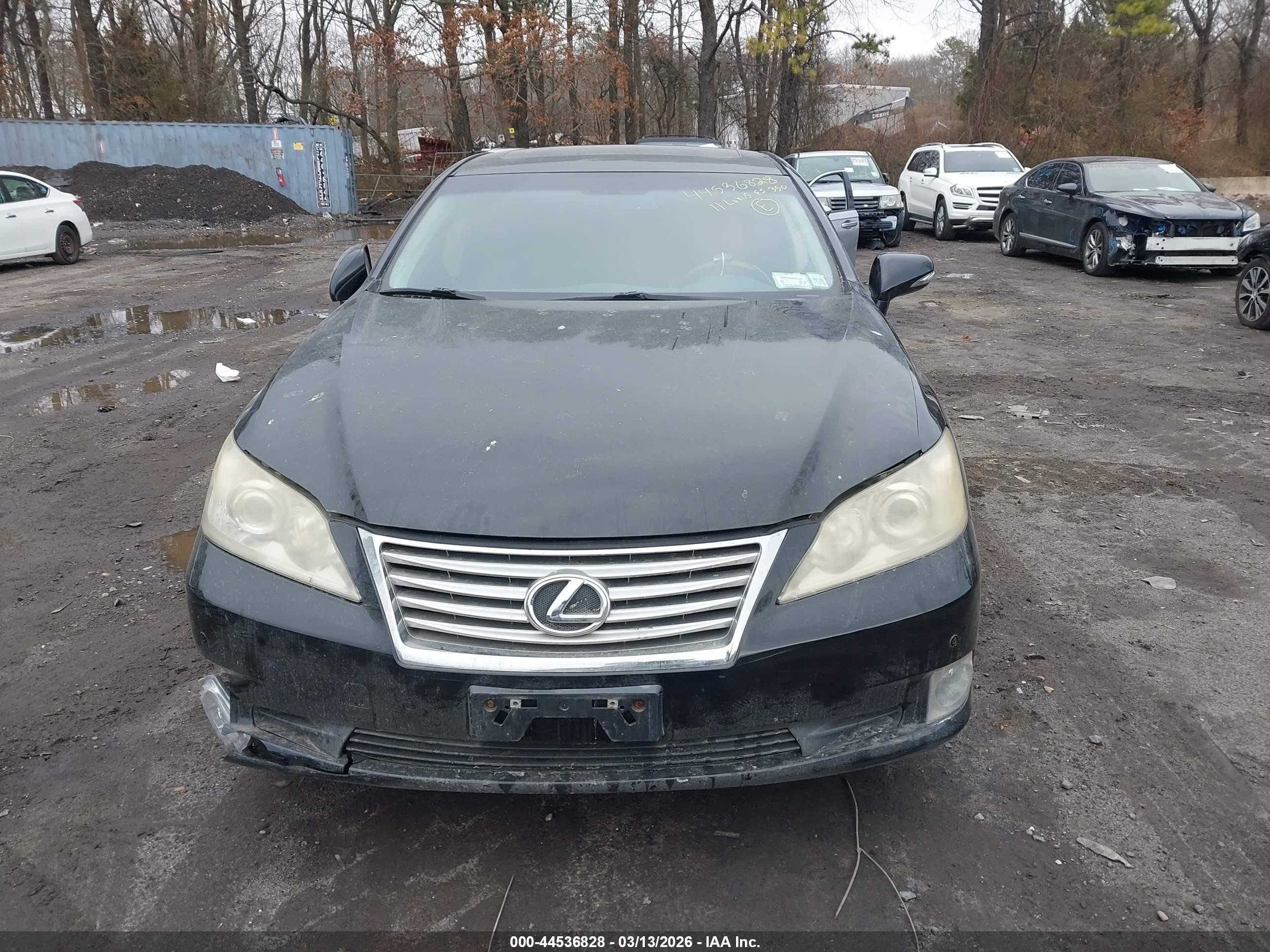 2011 Lexus Es 350   Black vin: JTHBK1EG6B2421547