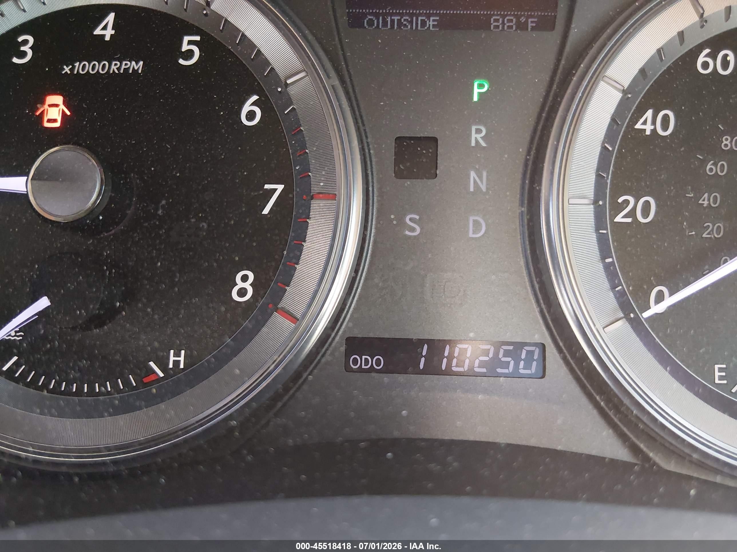 2011 Lexus Es 350   Серый vin: JTHBK1EG6B2426778