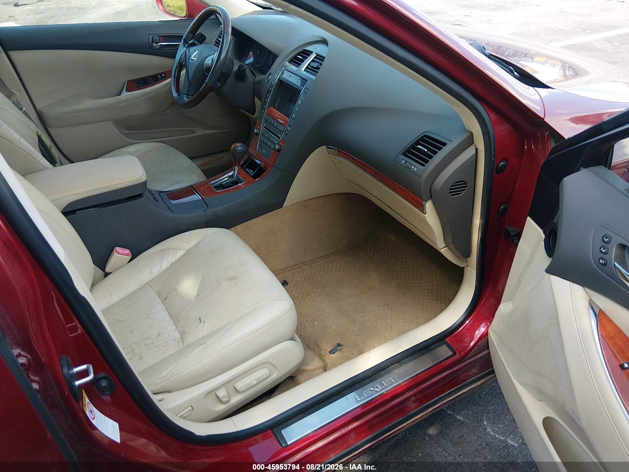 2011 Lexus Es 350   Burgundy vin: JTHBK1EG6B2433696