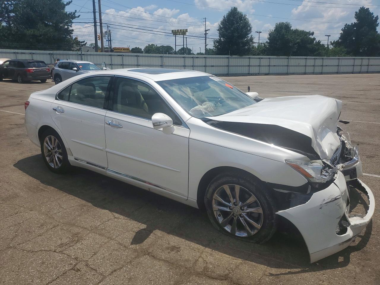 2011 Lexus Es 350 White vin: JTHBK1EG6B2435528