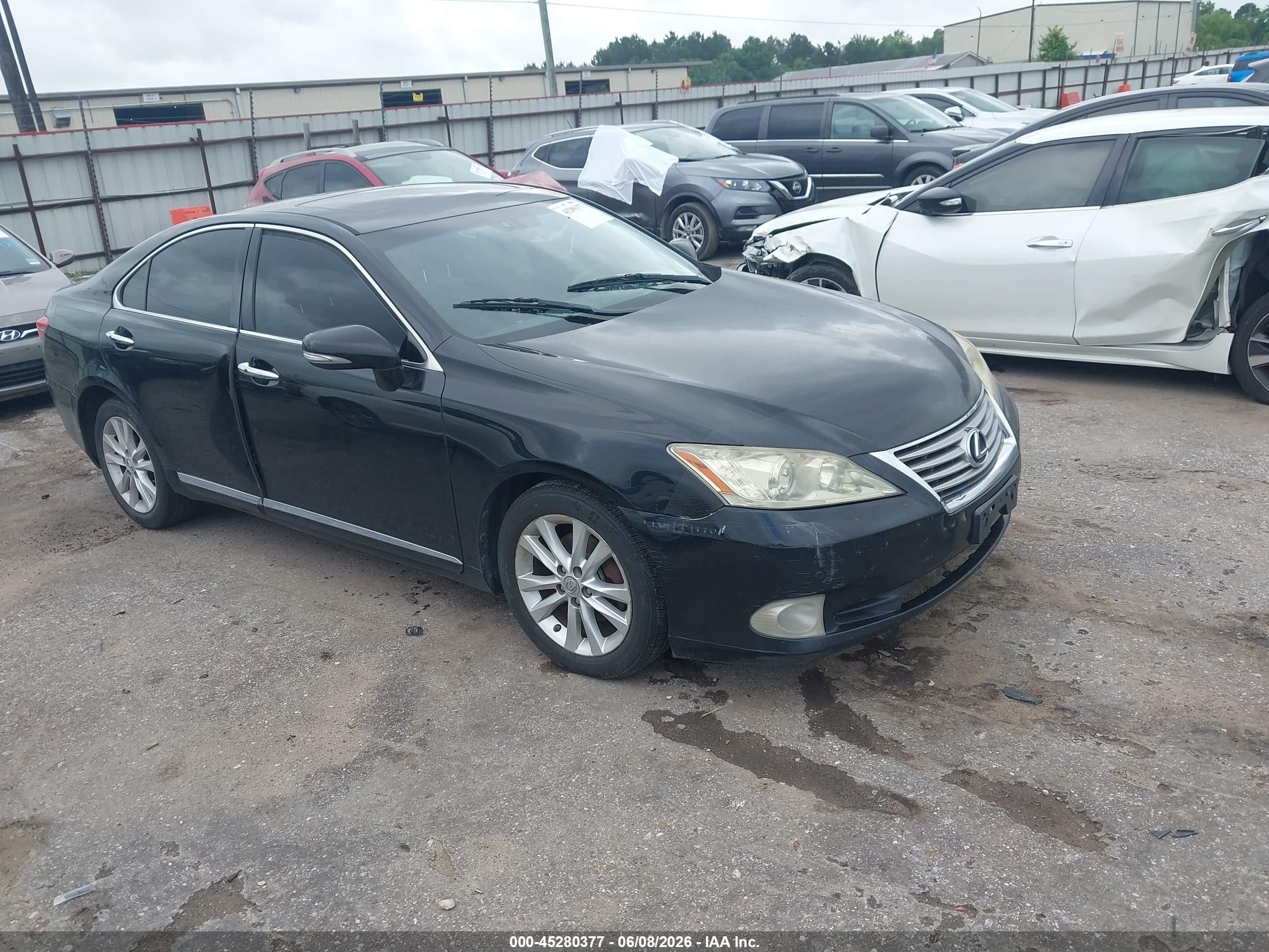 2011 Lexus Es 350   Black vin: JTHBK1EG6B2437120