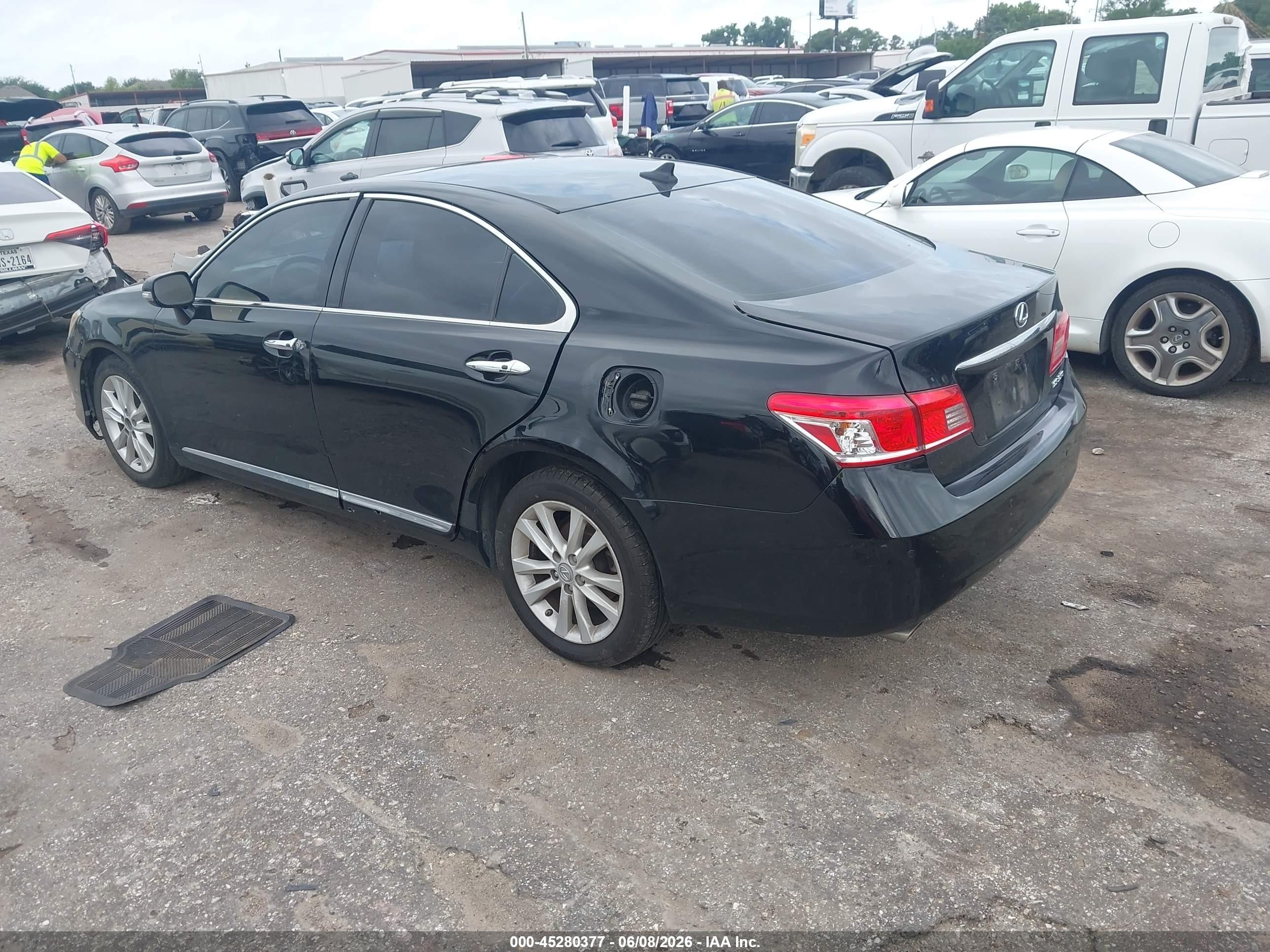 2011 Lexus Es 350   Black vin: JTHBK1EG6B2437120
