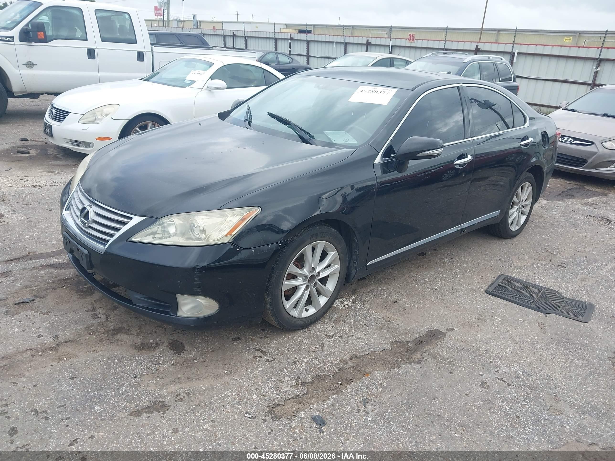 2011 Lexus Es 350   Black vin: JTHBK1EG6B2437120