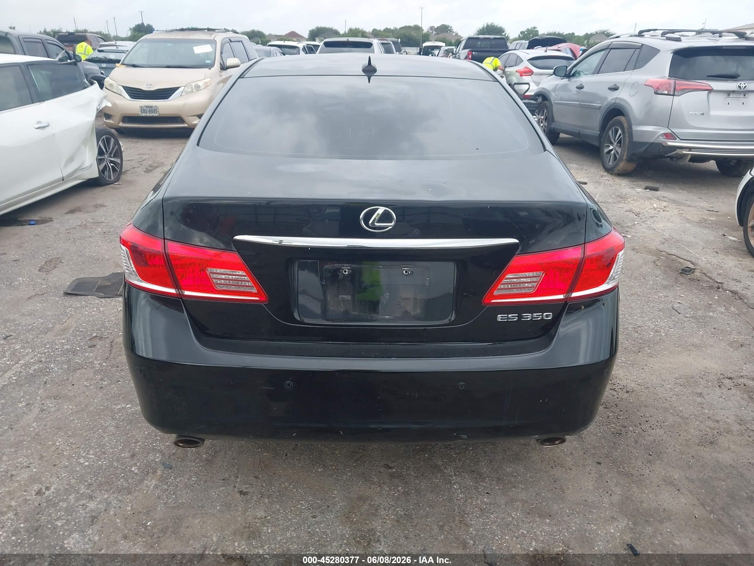 2011 Lexus Es 350   Black vin: JTHBK1EG6B2437120