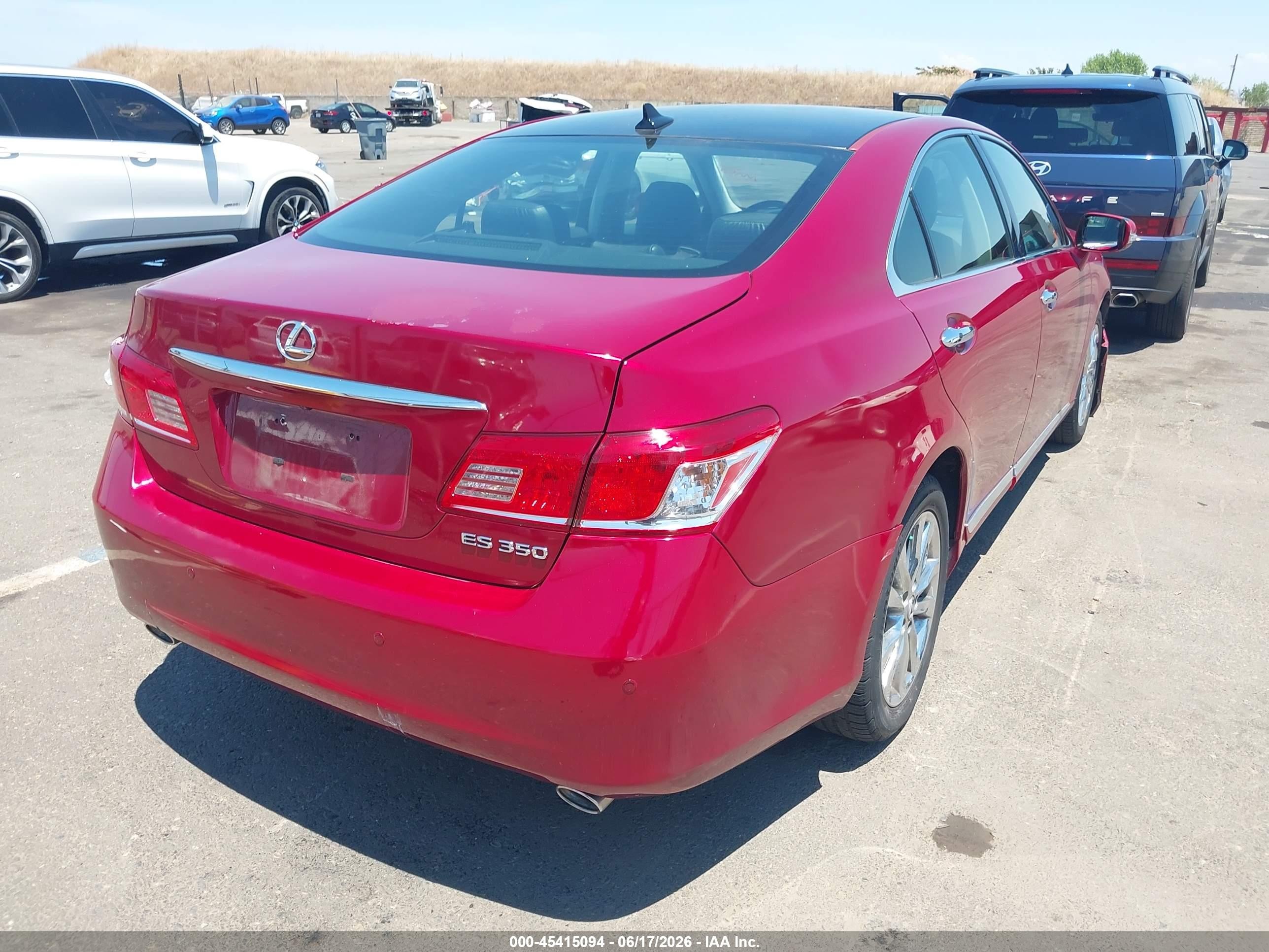 2011 Lexus Es 350   Красный vin: JTHBK1EG6B2469291