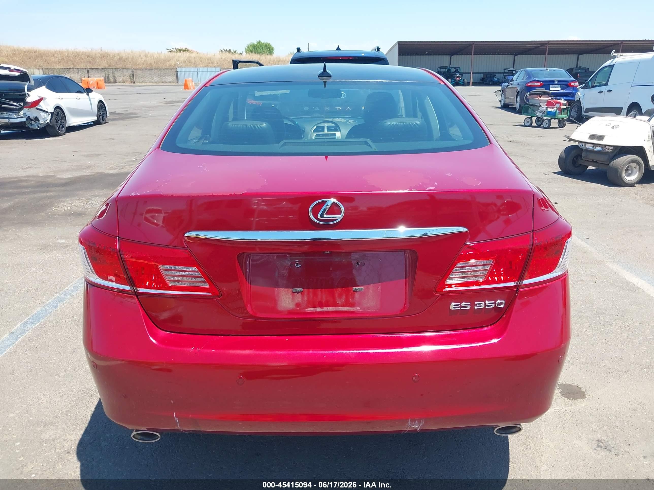 2011 Lexus Es 350   Красный vin: JTHBK1EG6B2469291