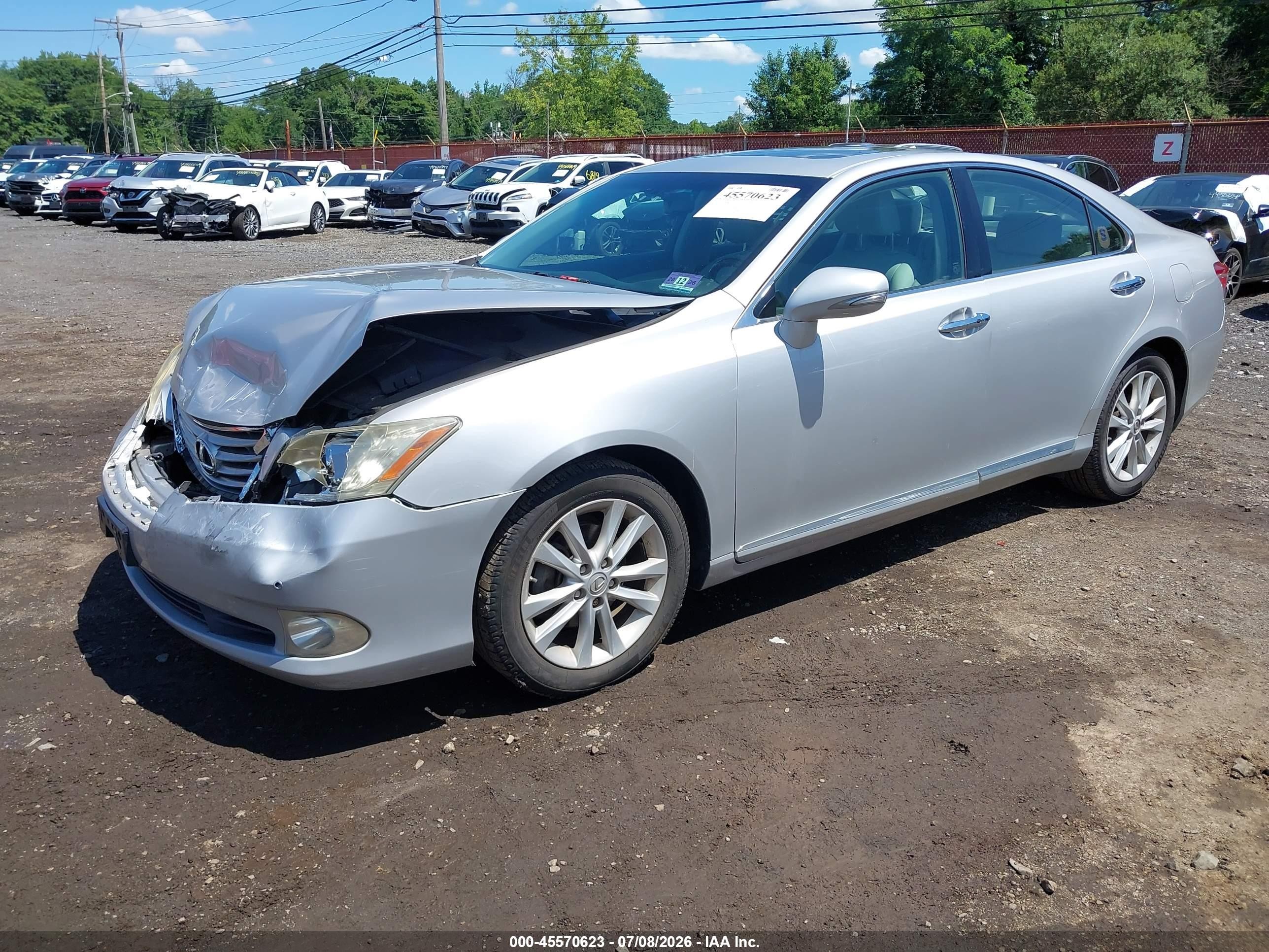 2012 Lexus Es 350   Silver vin: JTHBK1EG6C2478865