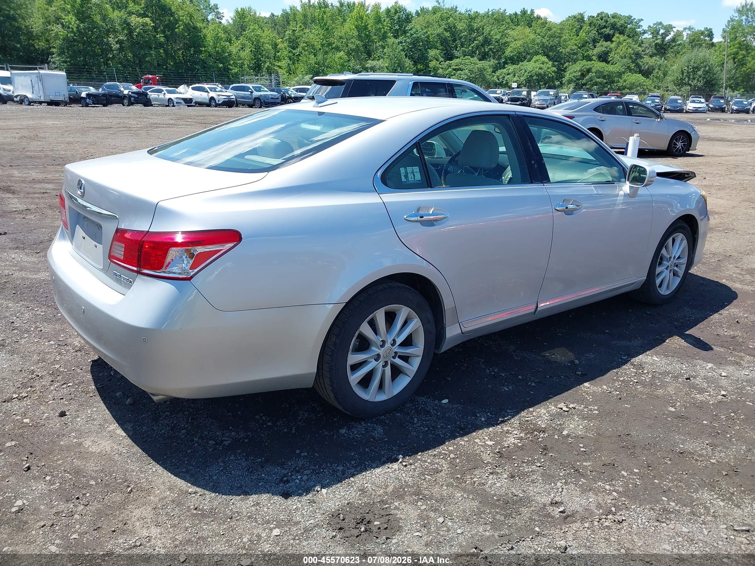 2012 Lexus Es 350   Silver vin: JTHBK1EG6C2478865
