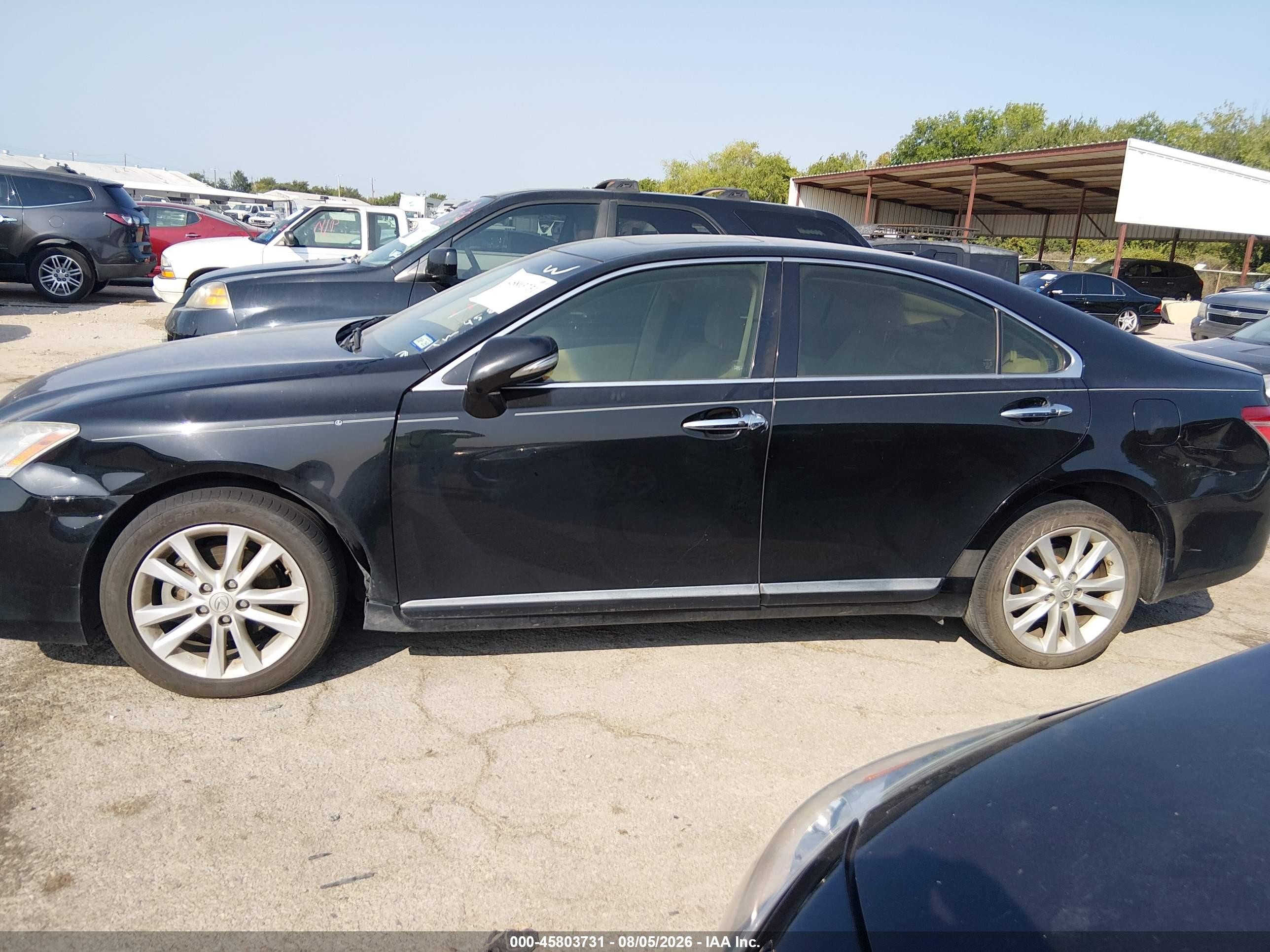 2012 Lexus Es 350   Черный vin: JTHBK1EG6C2491549
