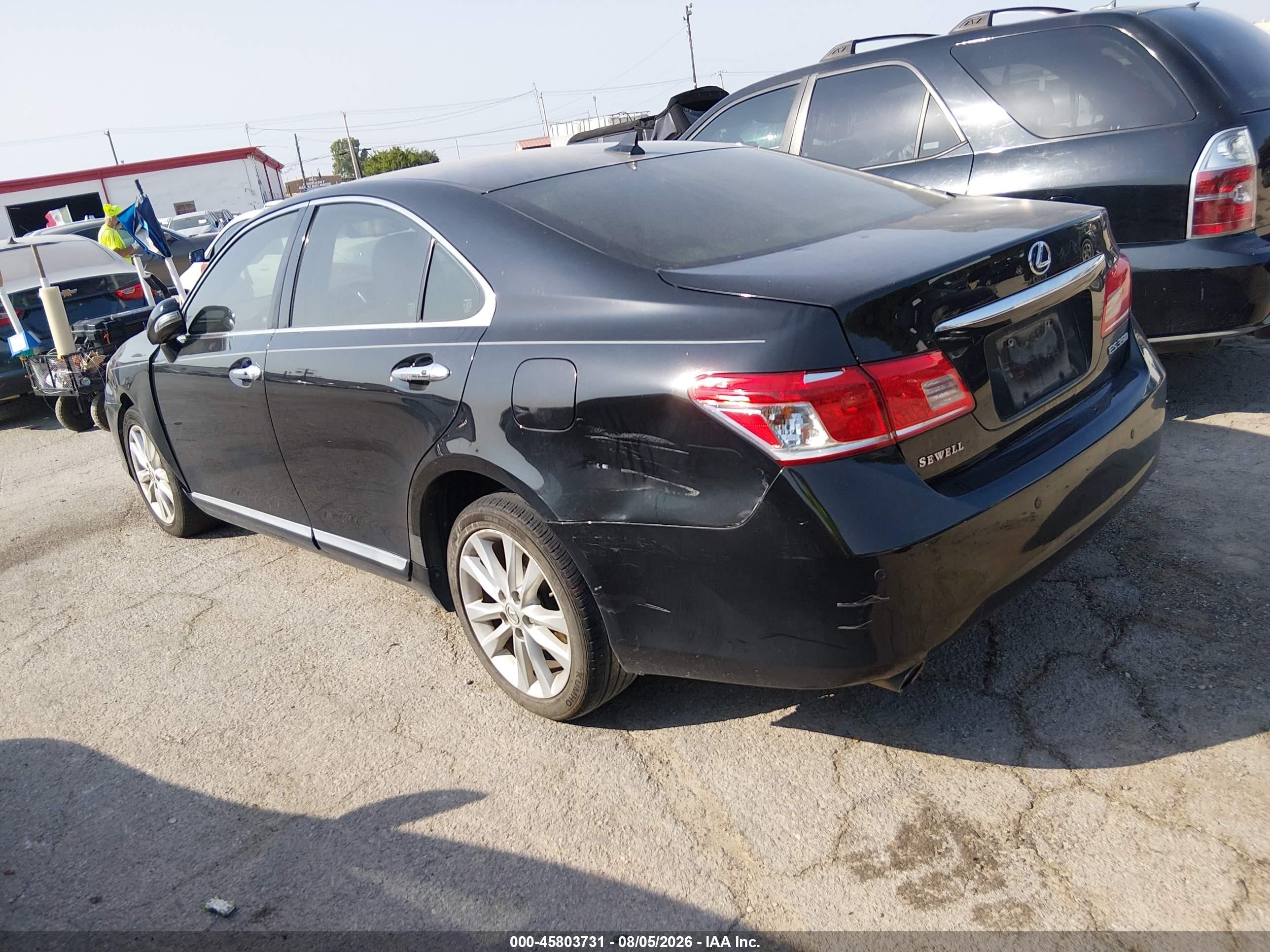 2012 Lexus Es 350   Черный vin: JTHBK1EG6C2491549