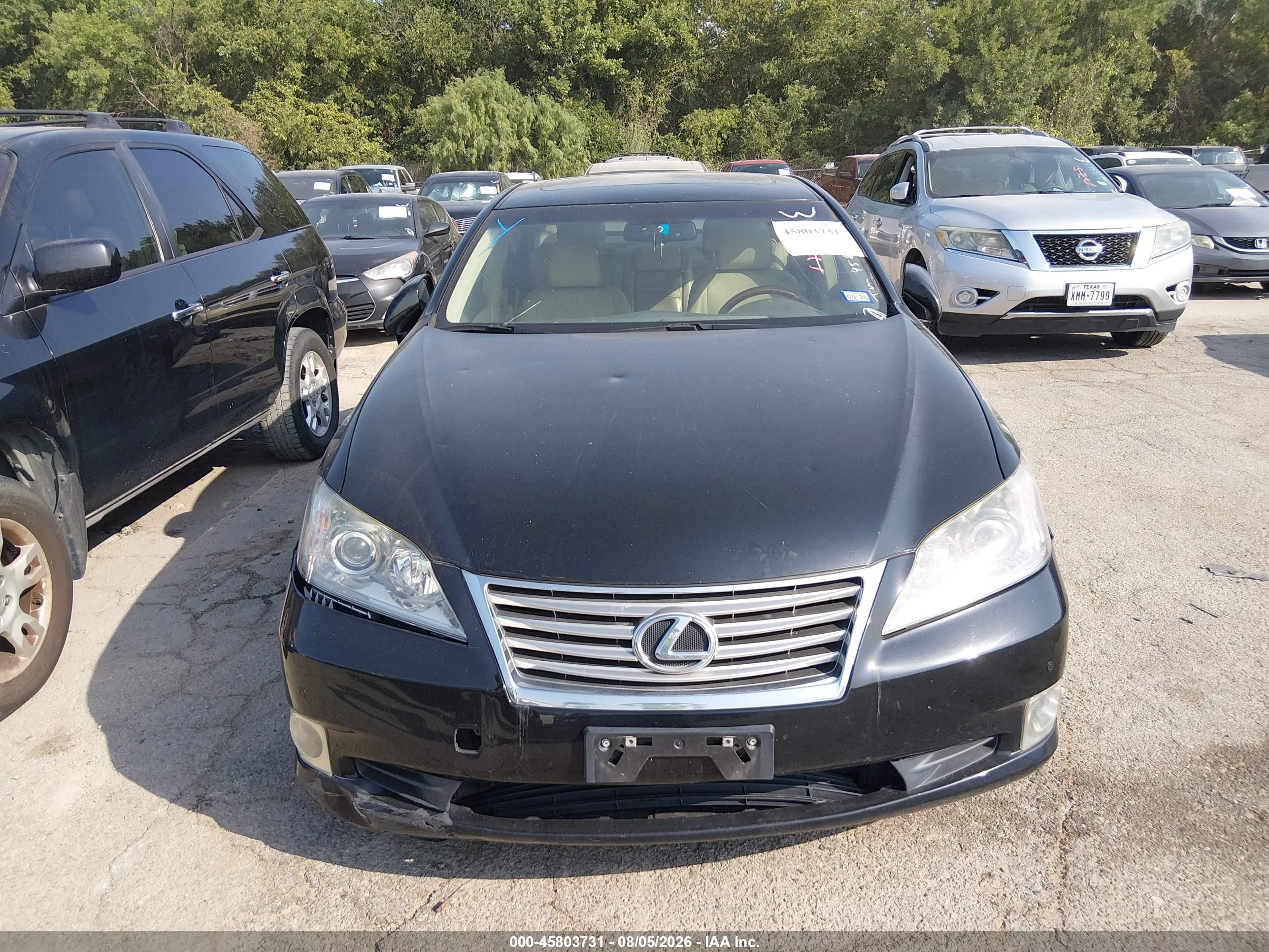2012 Lexus Es 350   Черный vin: JTHBK1EG6C2491549