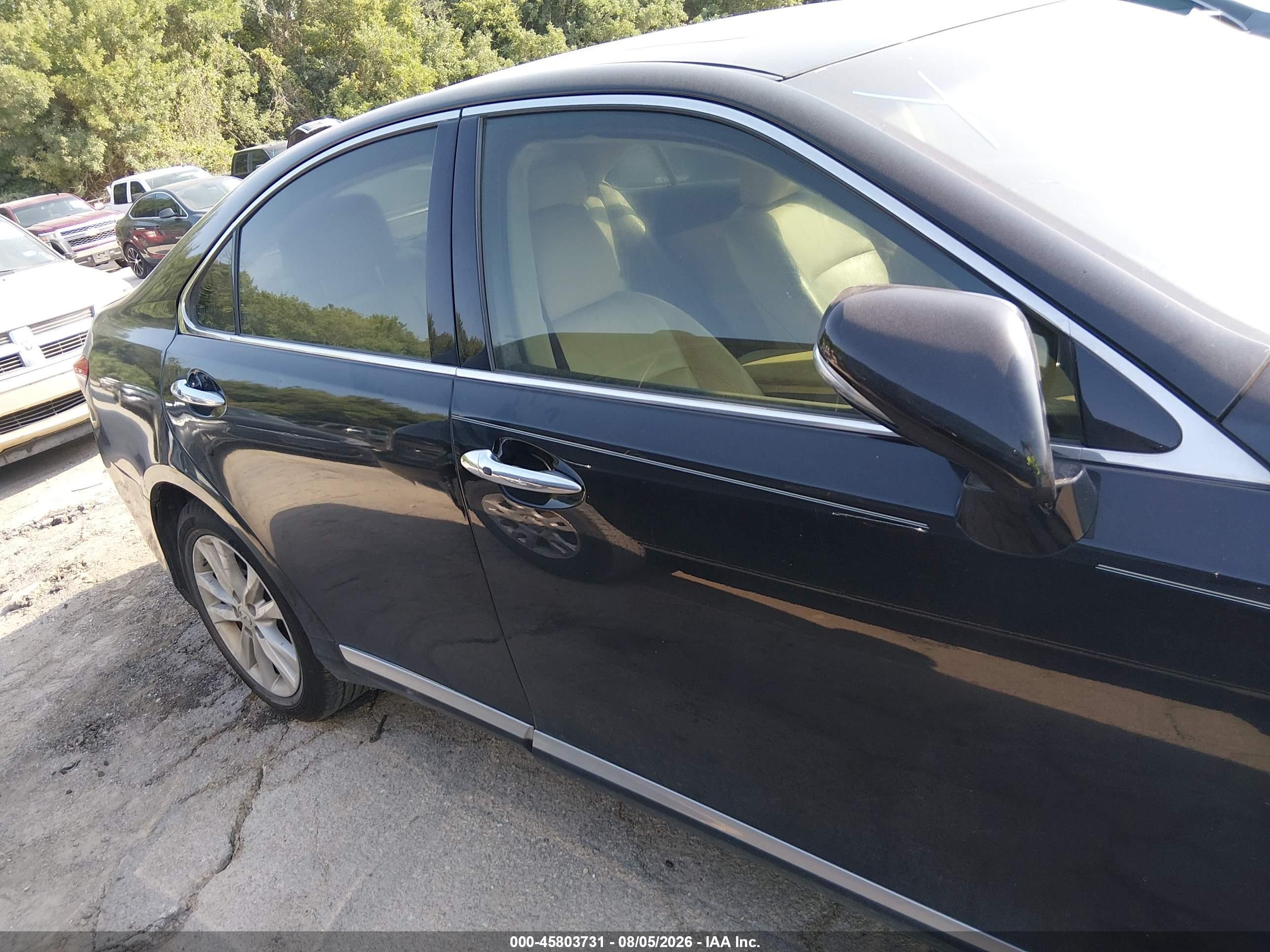 2012 Lexus Es 350   Черный vin: JTHBK1EG6C2491549