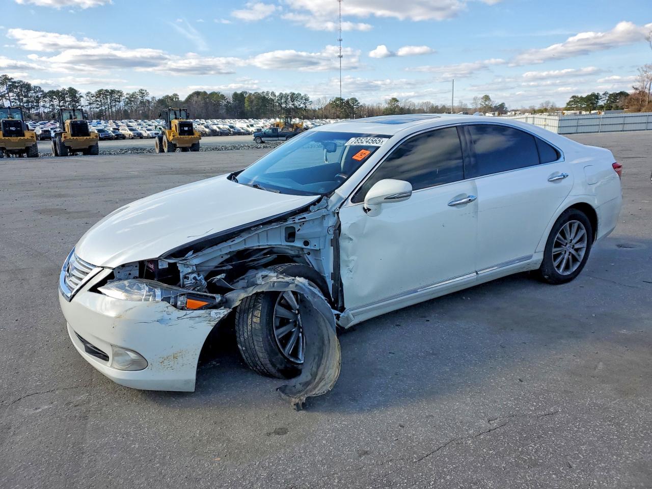 2012 Lexus Es 350 White vin: JTHBK1EG6C2494161