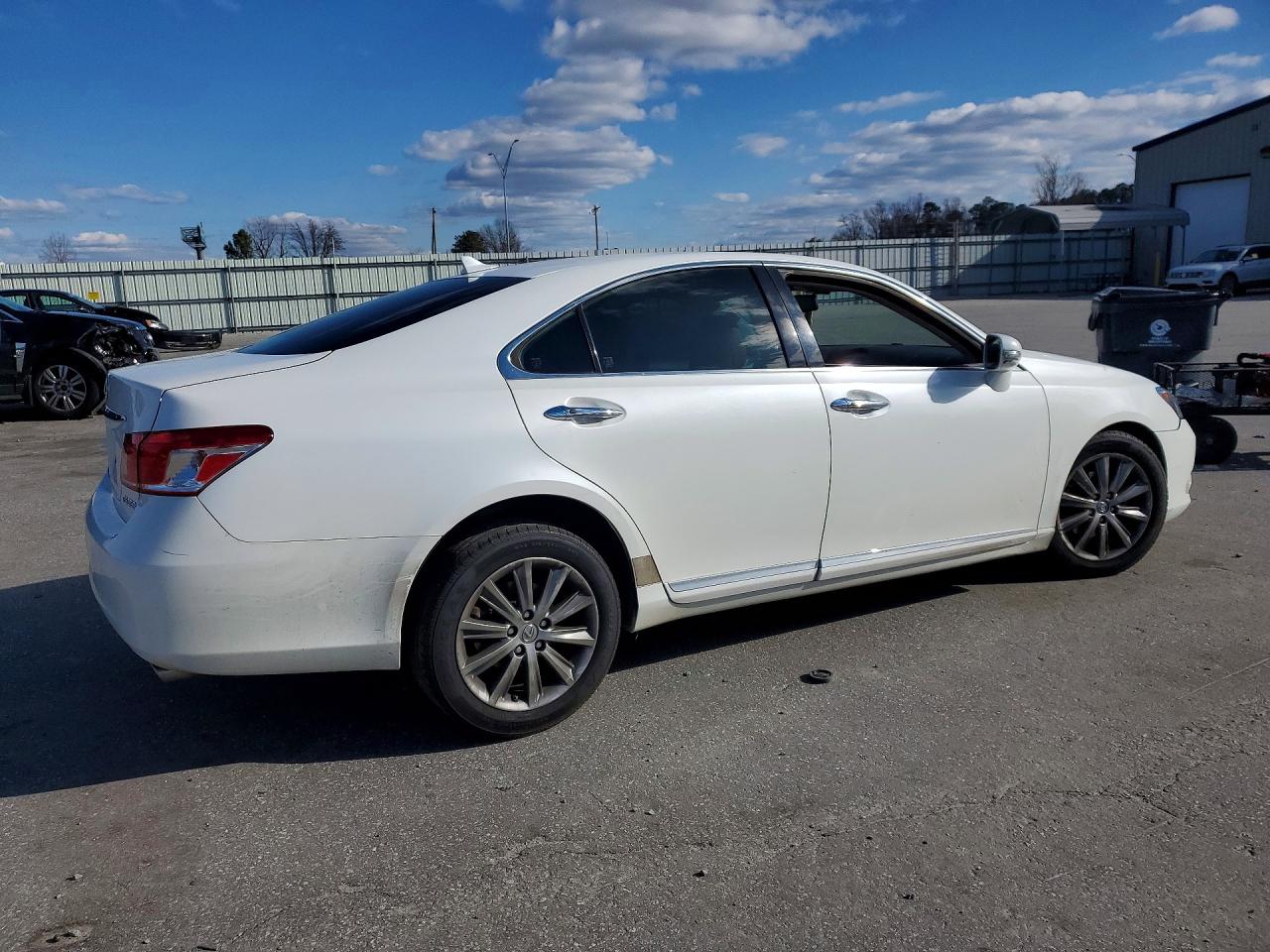 2012 Lexus Es 350 White vin: JTHBK1EG6C2494161