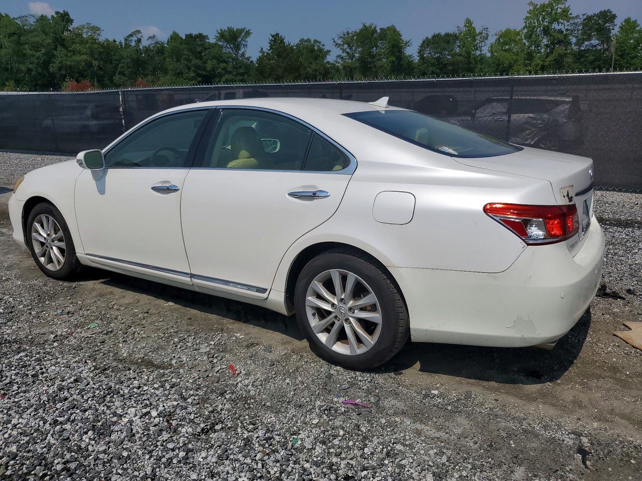 2012 Lexus Es 350 White vin: JTHBK1EG6C2506809
