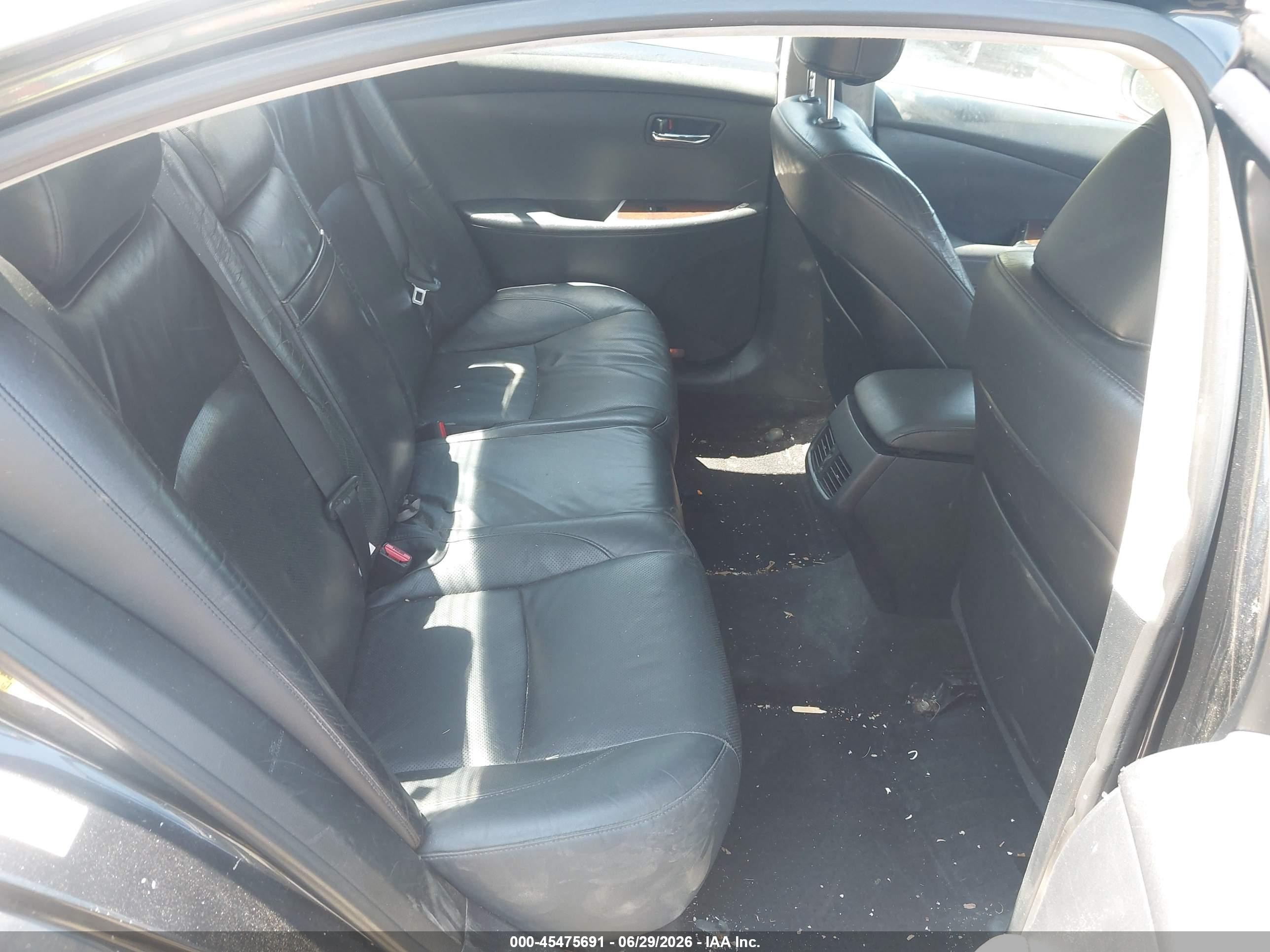 2010 Lexus Es 350   Black vin: JTHBK1EG7A2343004
