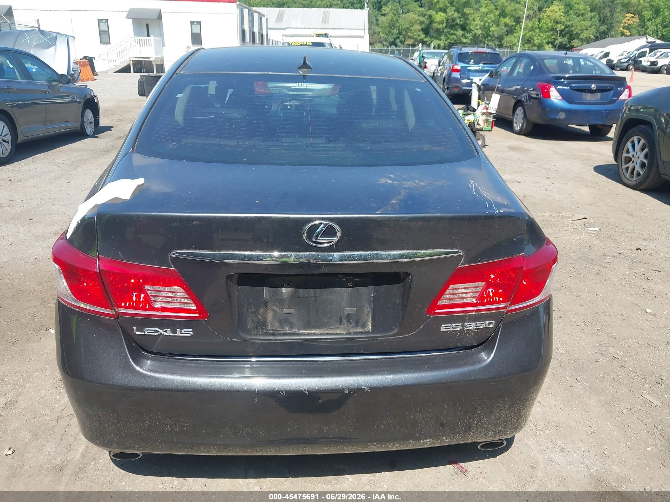 2010 Lexus Es 350   Black vin: JTHBK1EG7A2343004
