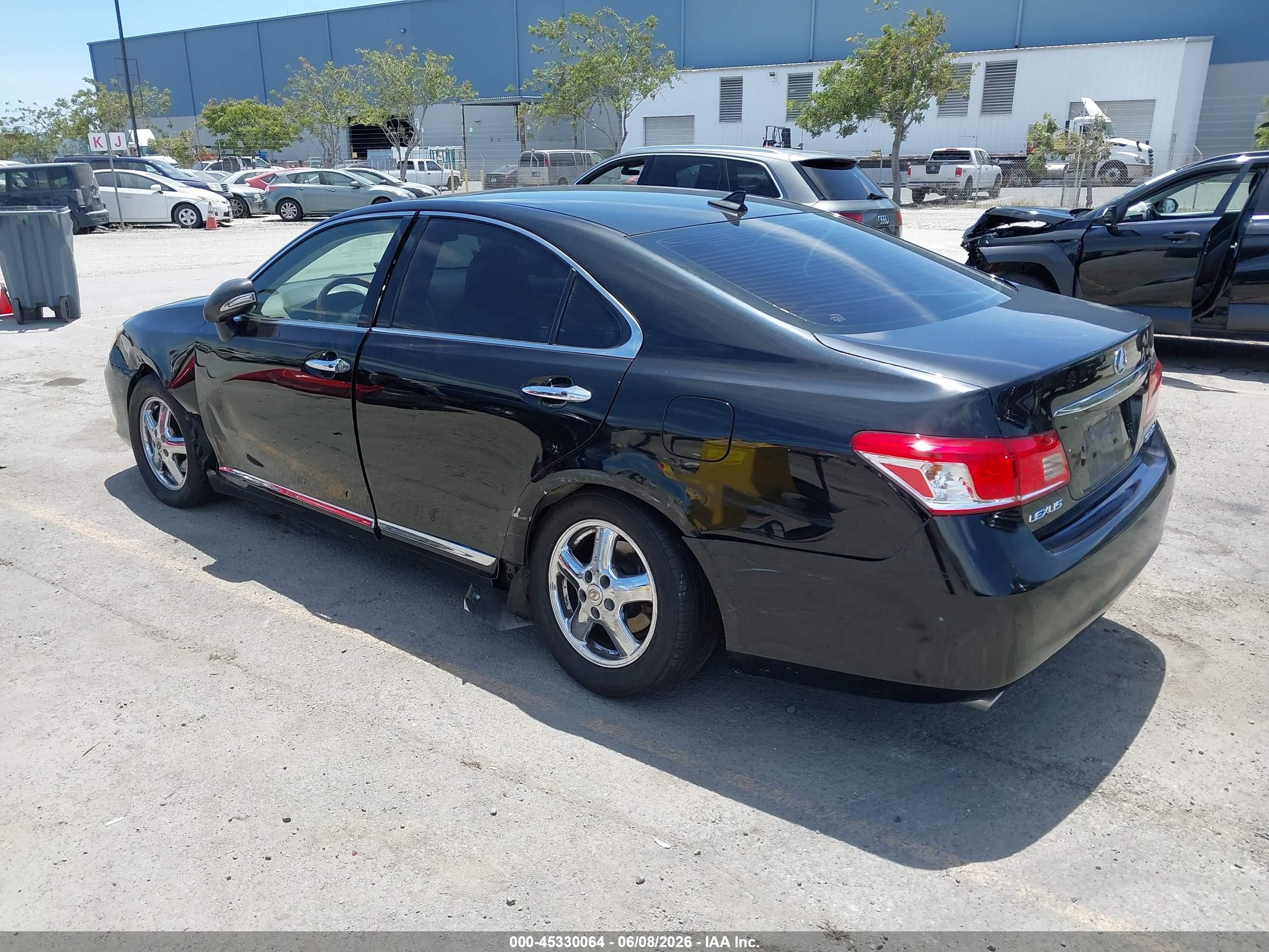 2010 Lexus Es 350   Black vin: JTHBK1EG7A2349918