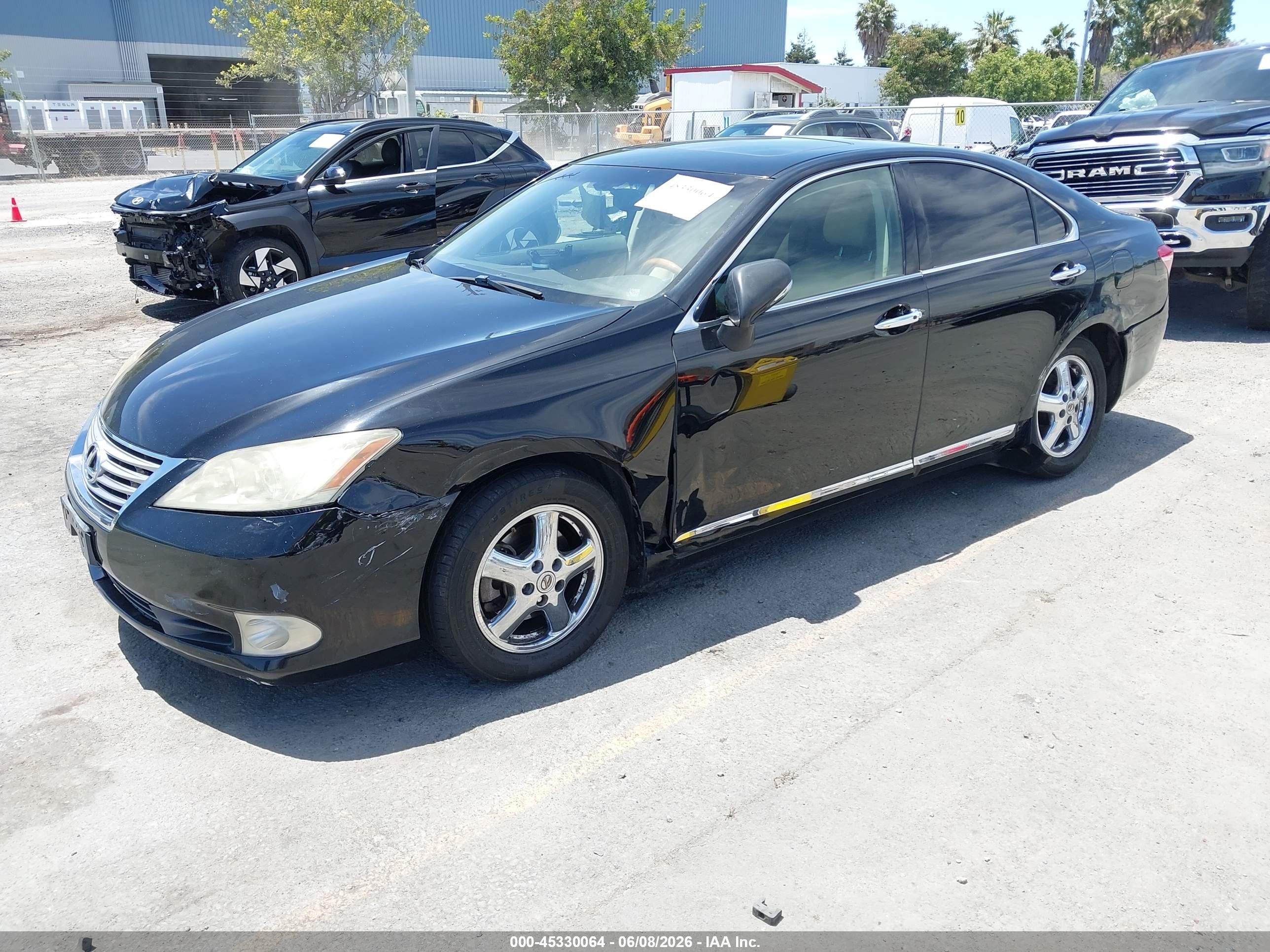 2010 Lexus Es 350   Black vin: JTHBK1EG7A2349918