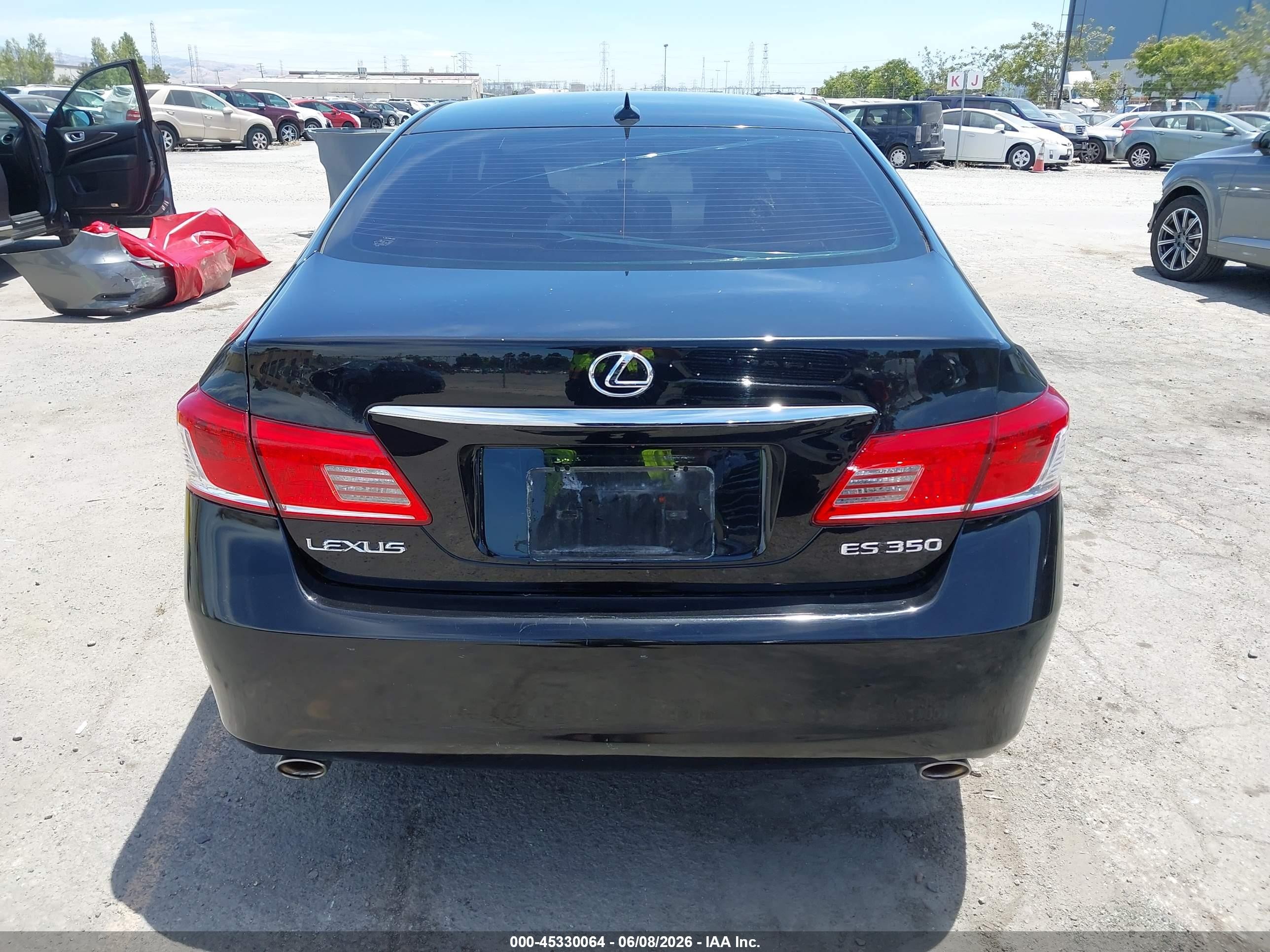 2010 Lexus Es 350   Black vin: JTHBK1EG7A2349918