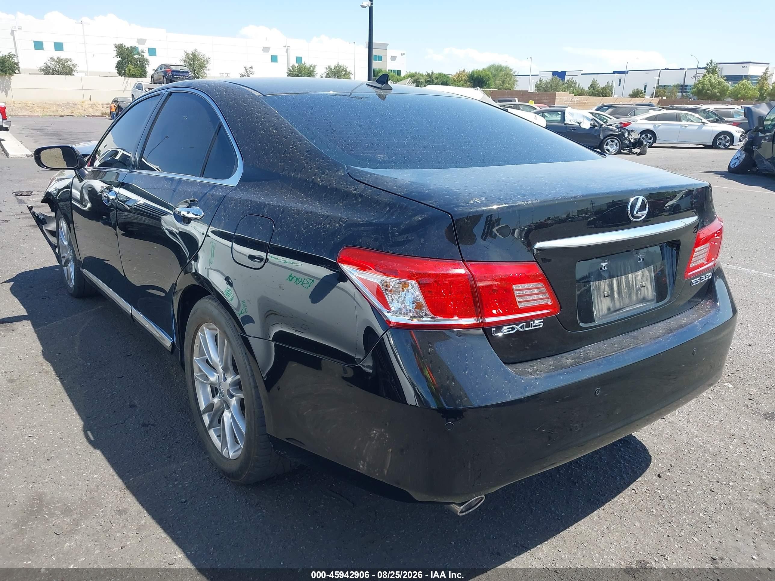 2010 Lexus Es 350   Black vin: JTHBK1EG7A2363690