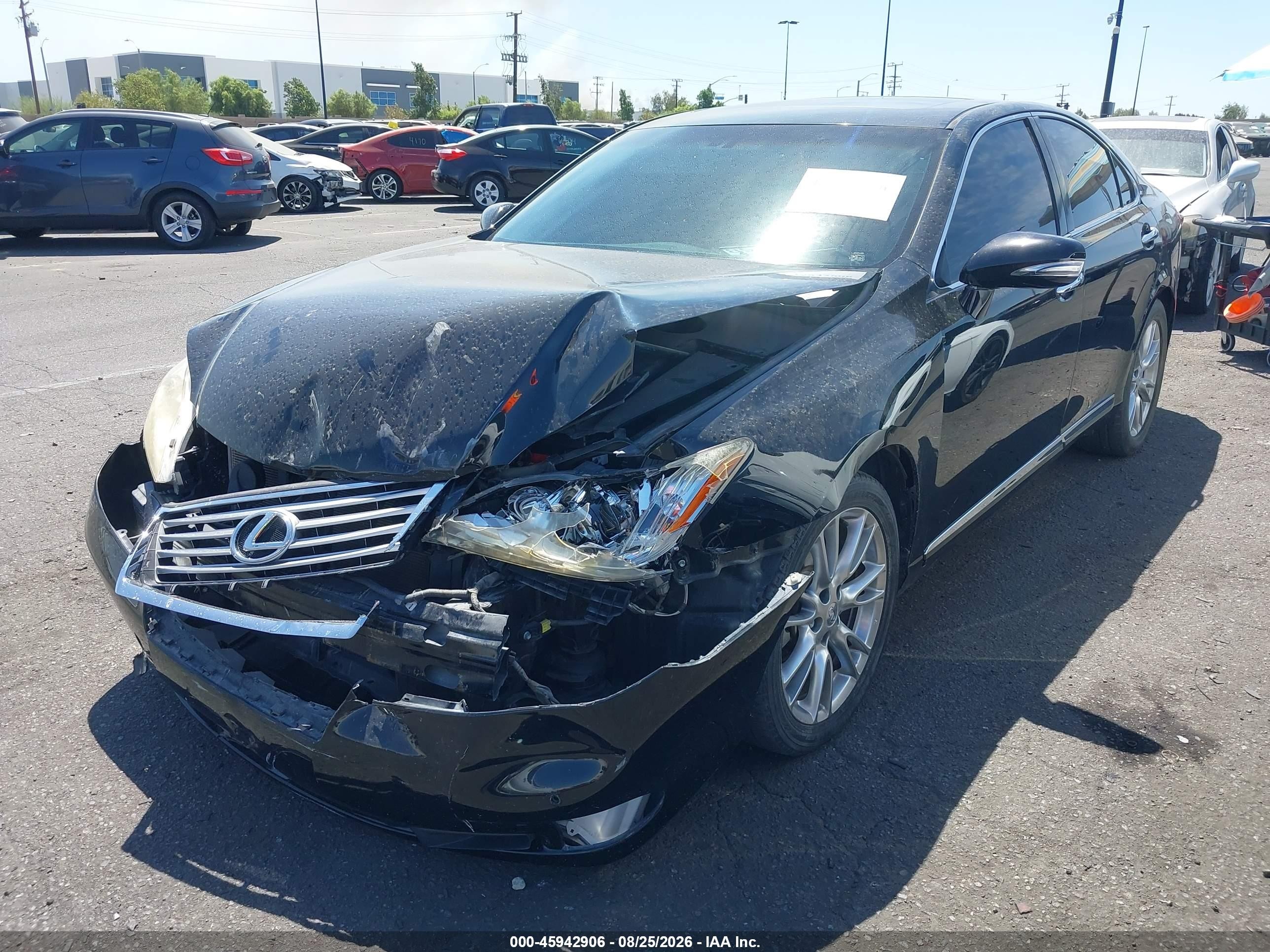 2010 Lexus Es 350   Black vin: JTHBK1EG7A2363690